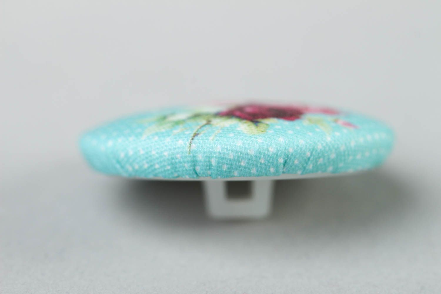 Botón de plástico artesanal regalo original de tela de algodón accesorio de moda foto 4
