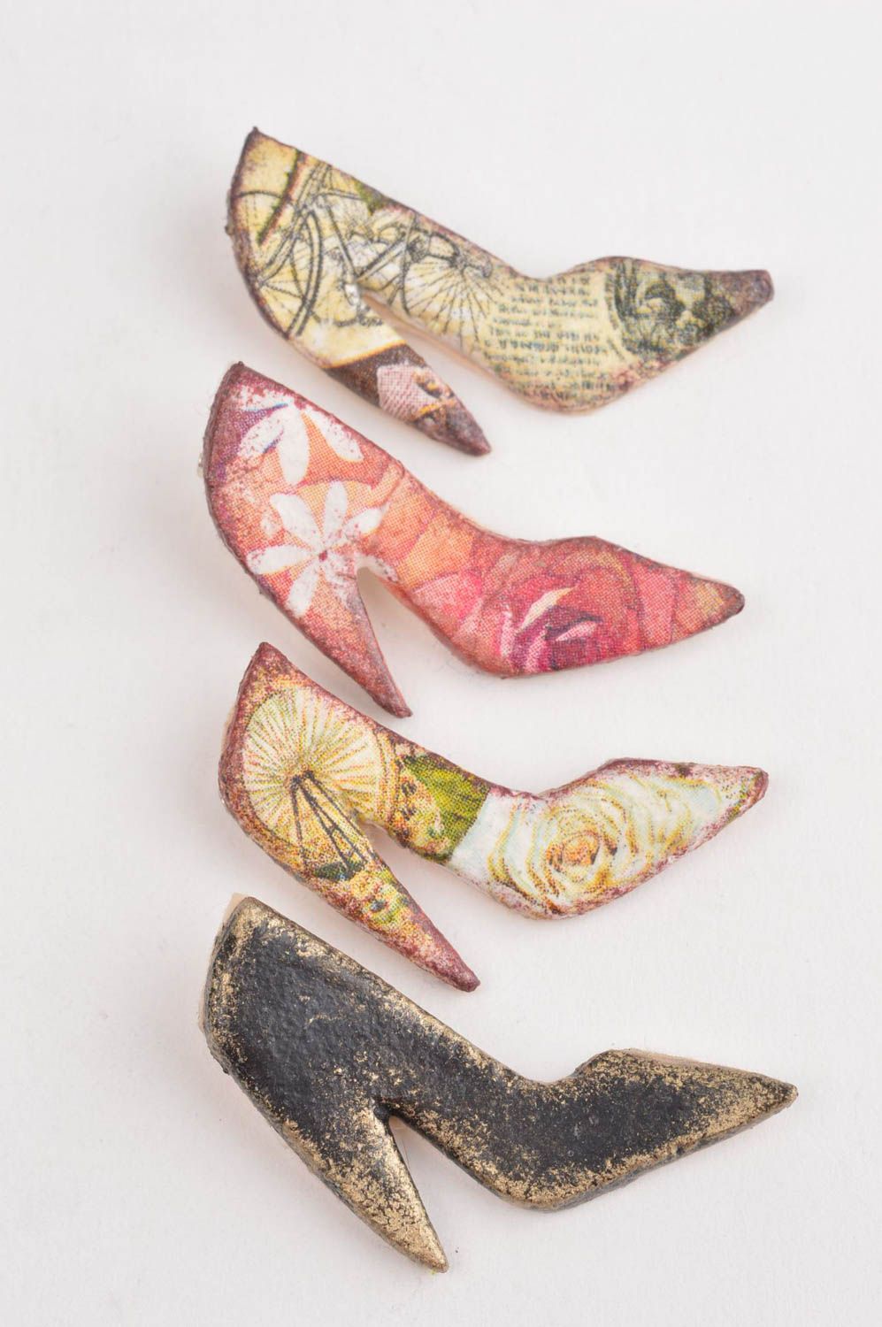 Broches originales hechos a mano accesorios para ropa bisutería de moda zapatos foto 2