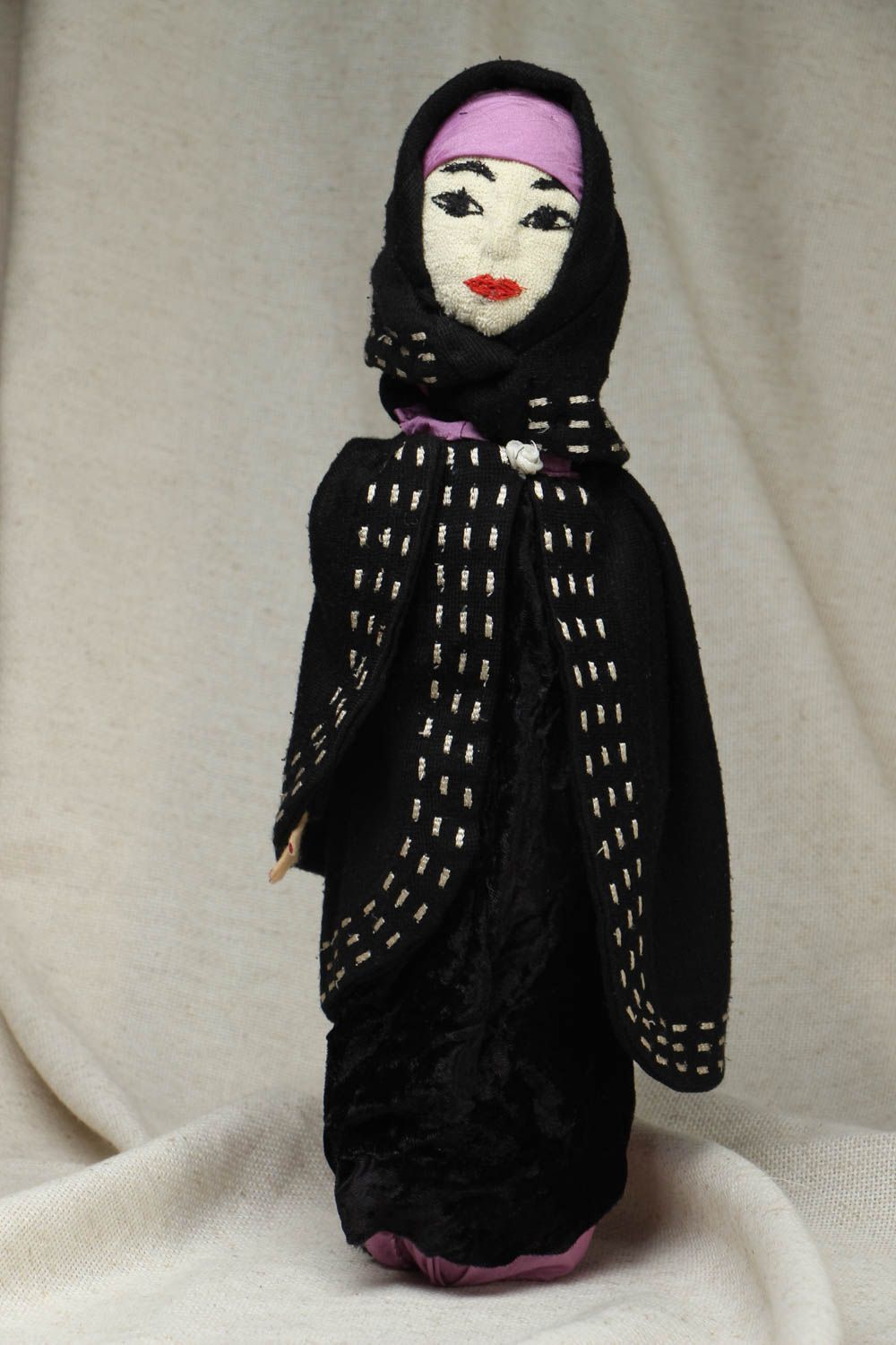 Дизайнерская кукла из ткани Зухра фото 1