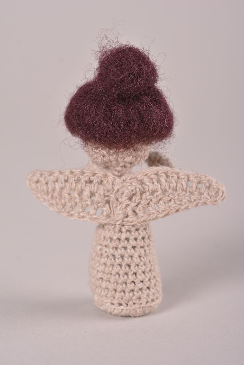 Handmade interior doll hand-crocheted dolls designer small toys for children photo 4