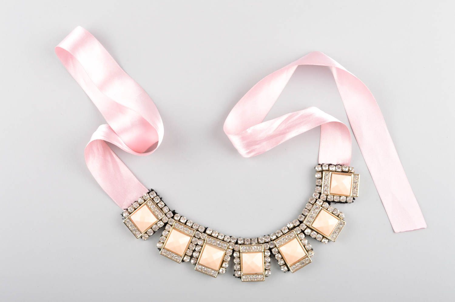 Handmade stylish jewelry elite designer accessories feminine unusual necklace photo 5