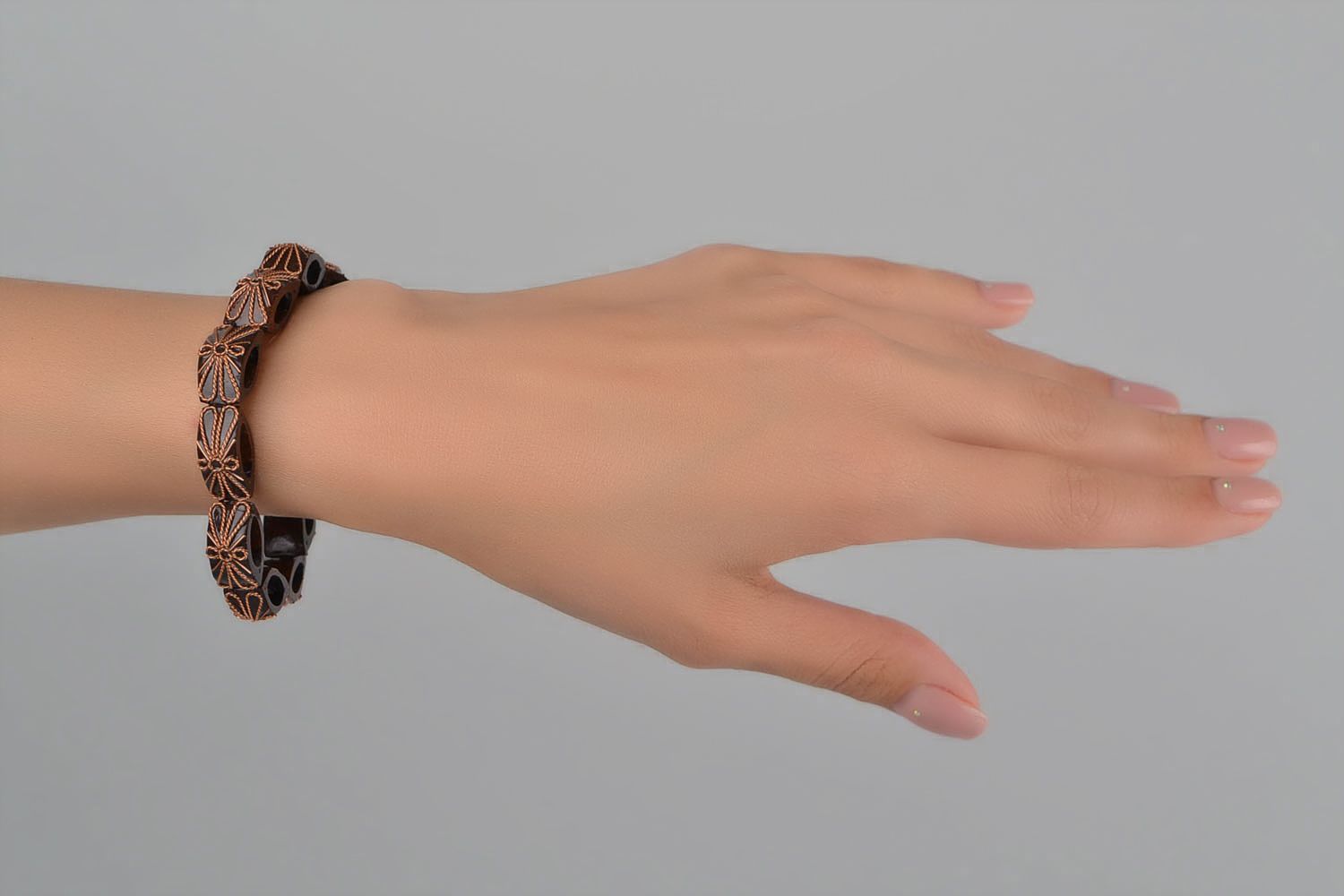 Stylish handmade botanical bracelet homemade jewelry for women gifts for her photo 2