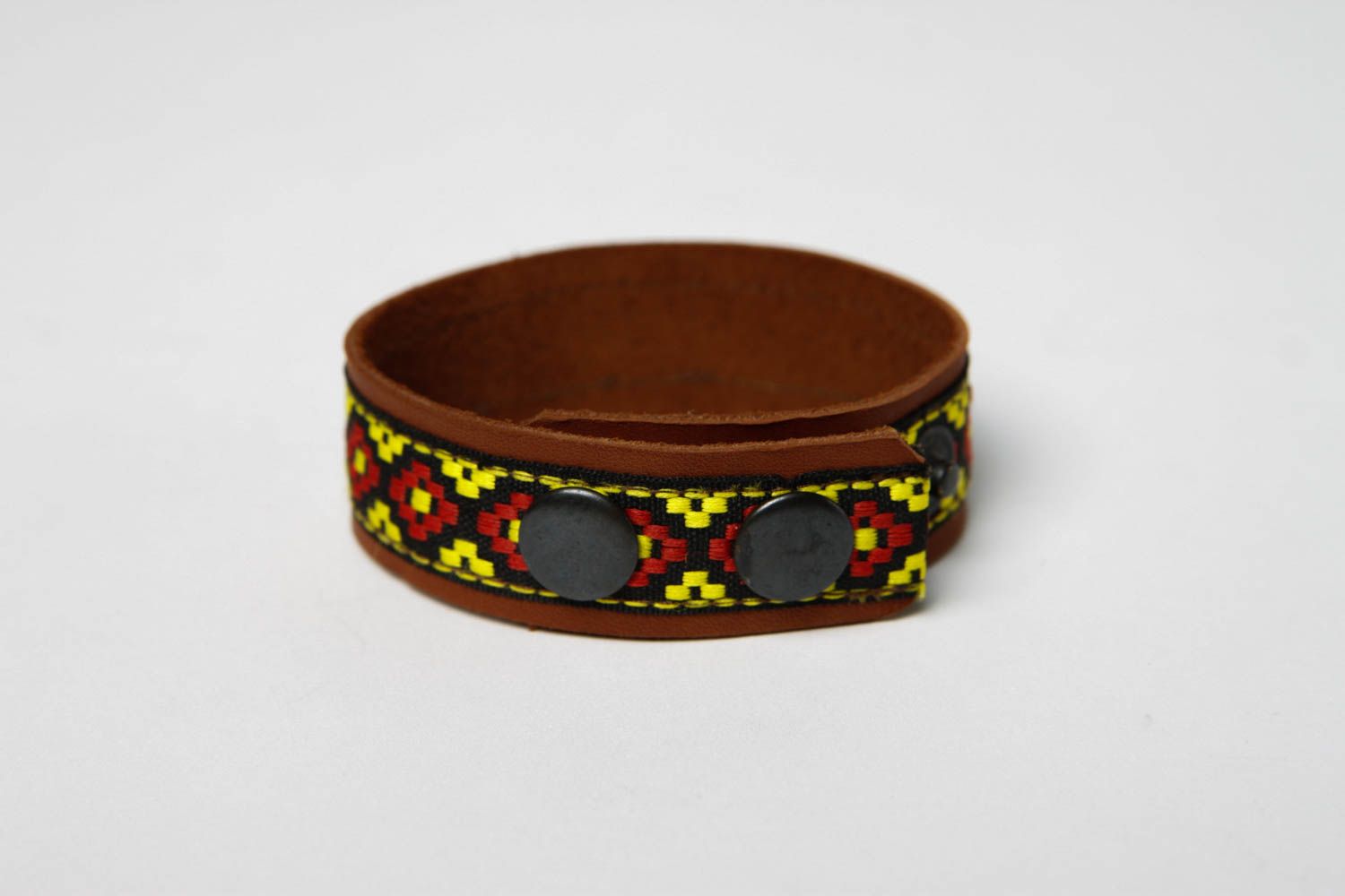 Unusual handmade leather bracelet soft wrist bracelet fashion trends small gifts photo 5