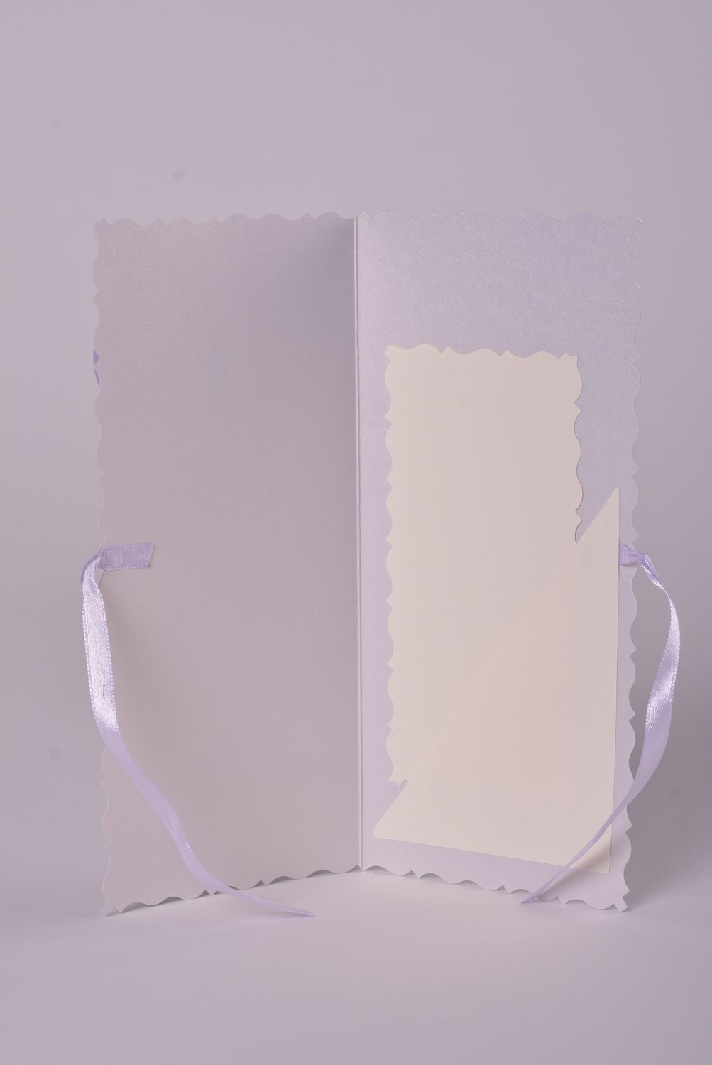 Handmade ausgefallenes Geschenk Scrapbooking Karte schöne Grußkarte violett foto 5