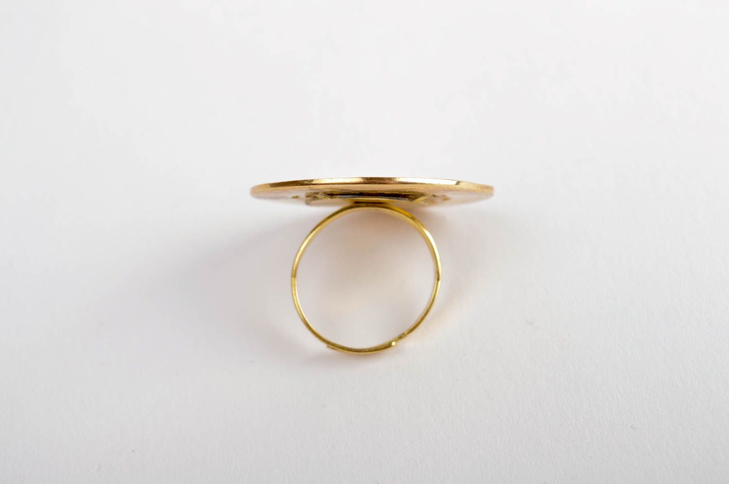 Украшение из латуни кольцо ручной работы украшение из металла женское кольцо фото 5