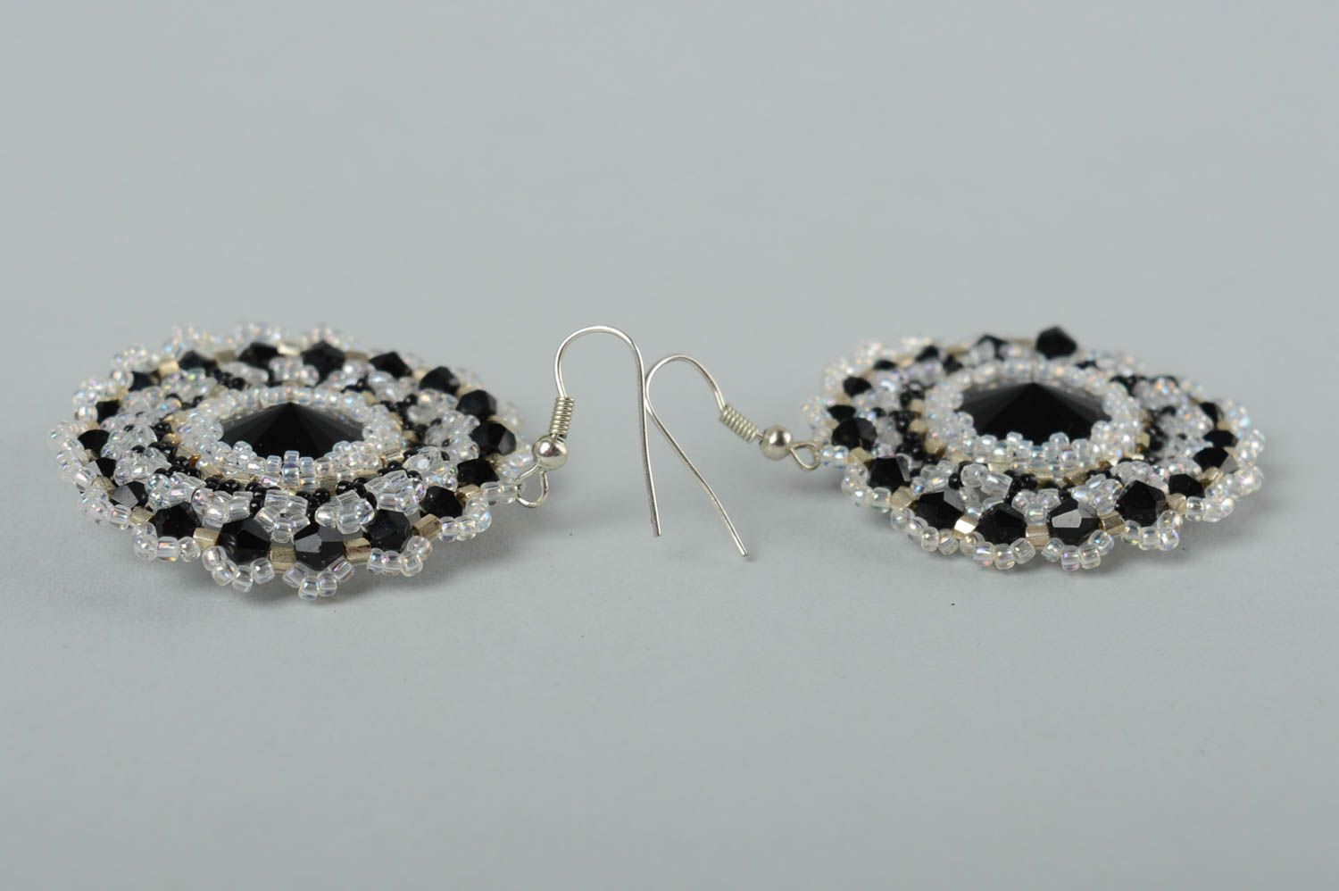 Handmade earrings beaded earrings fashion earrings with charms design jewelry photo 4