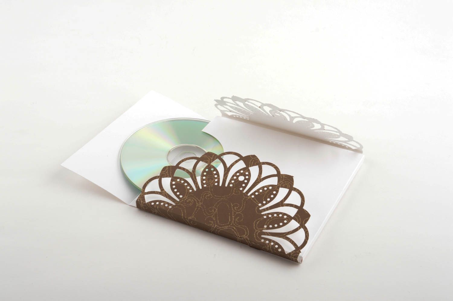 Sobre para CD hecho a mano de papel decoración de regalo embalaje decorativo  foto 5