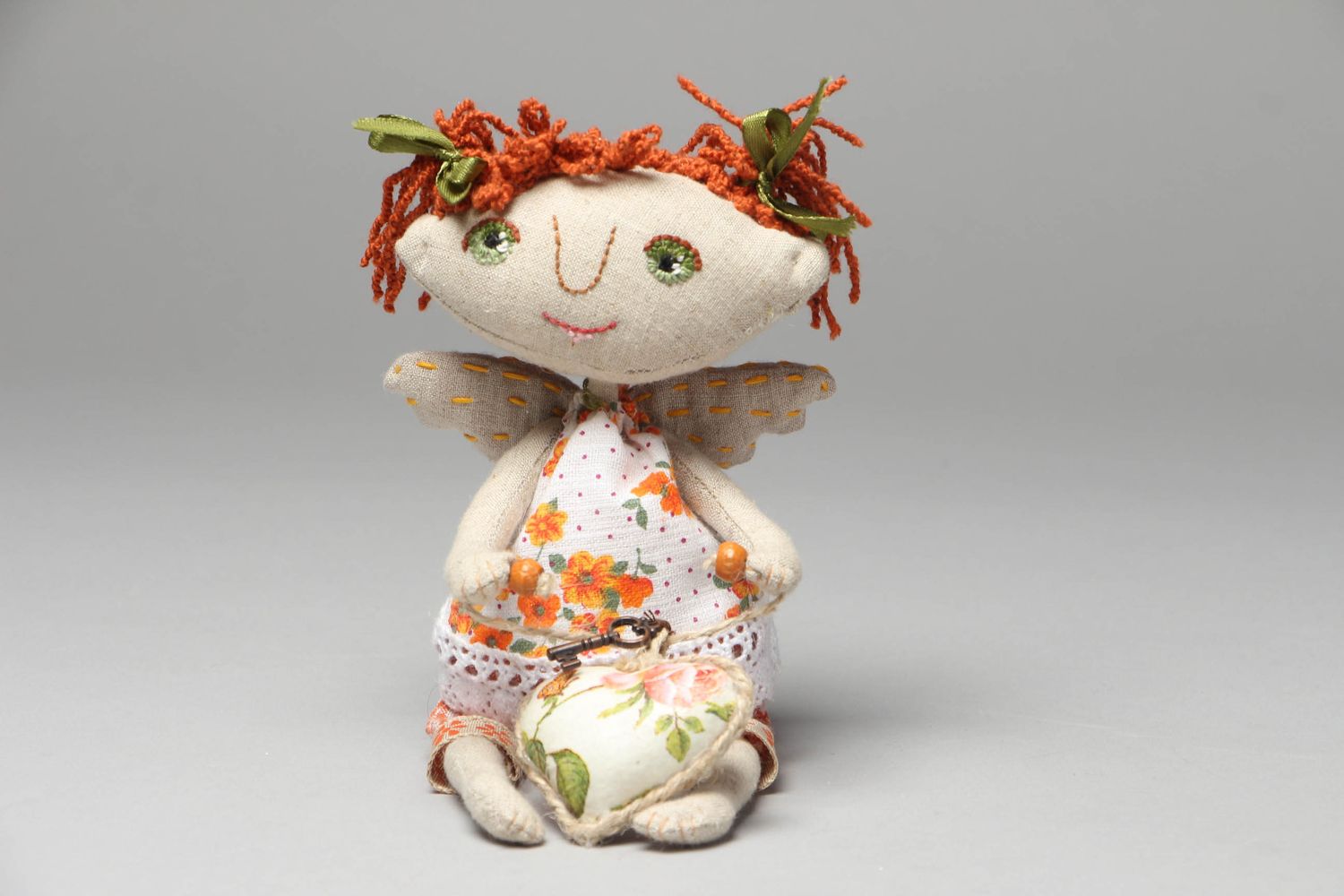 Мягкая кукла из ткани ручной работы Ангел фото 1