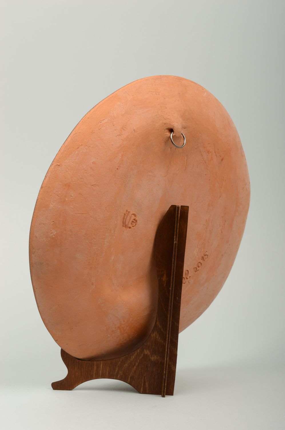 Plato decorativo modelado a mano de cerámica diseño de interior regalo original foto 3