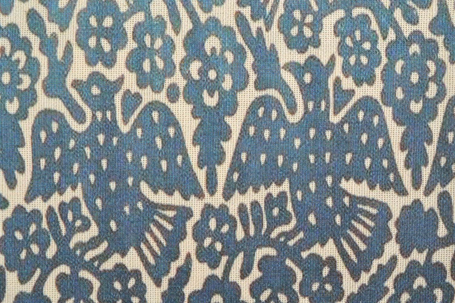 Bolso de tela artesanal original con estampado femenino Pájaros foto 5