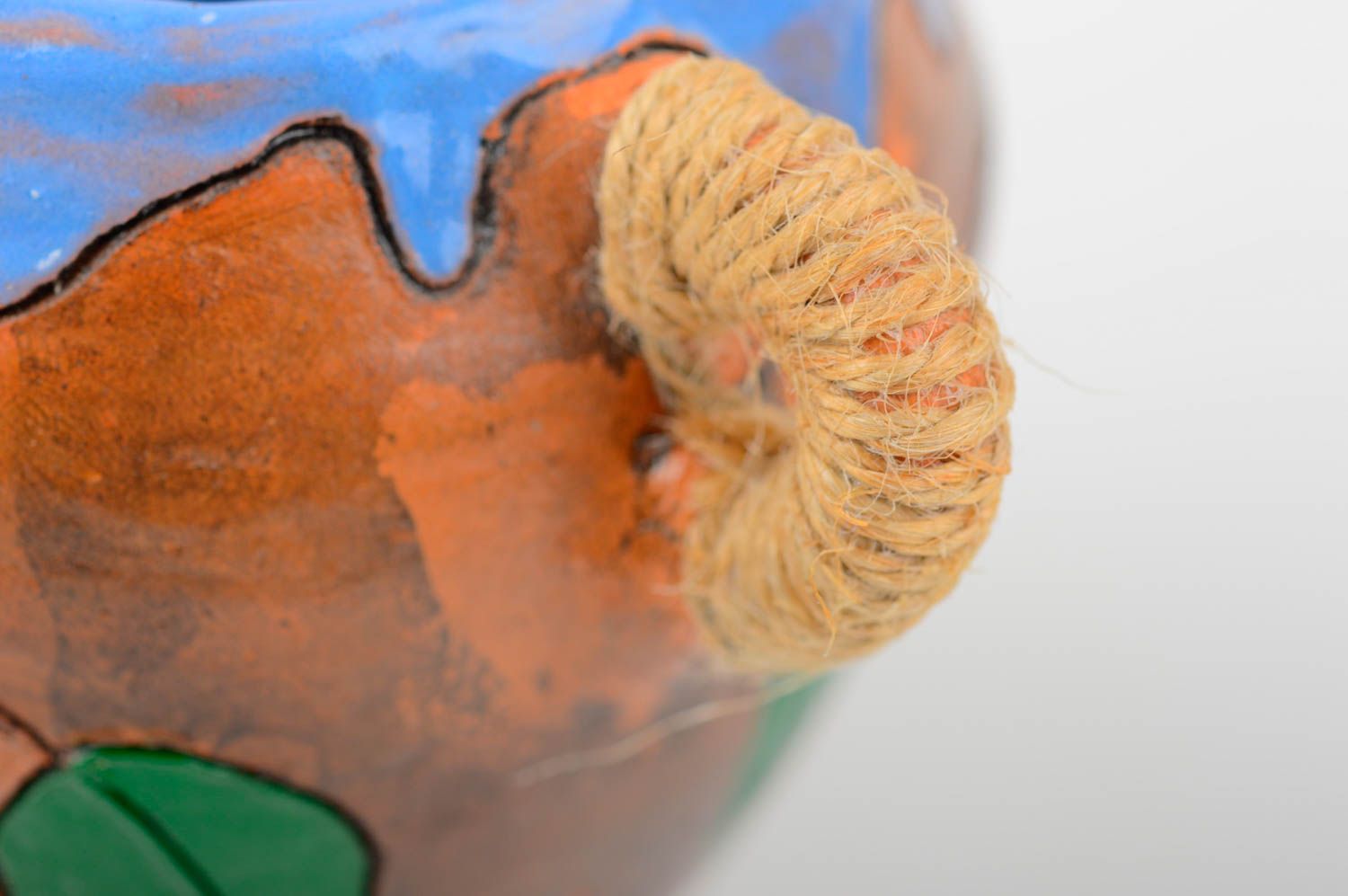 Azucarera de cerámica hecha mano decoración de interior utensilio de cocina foto 5