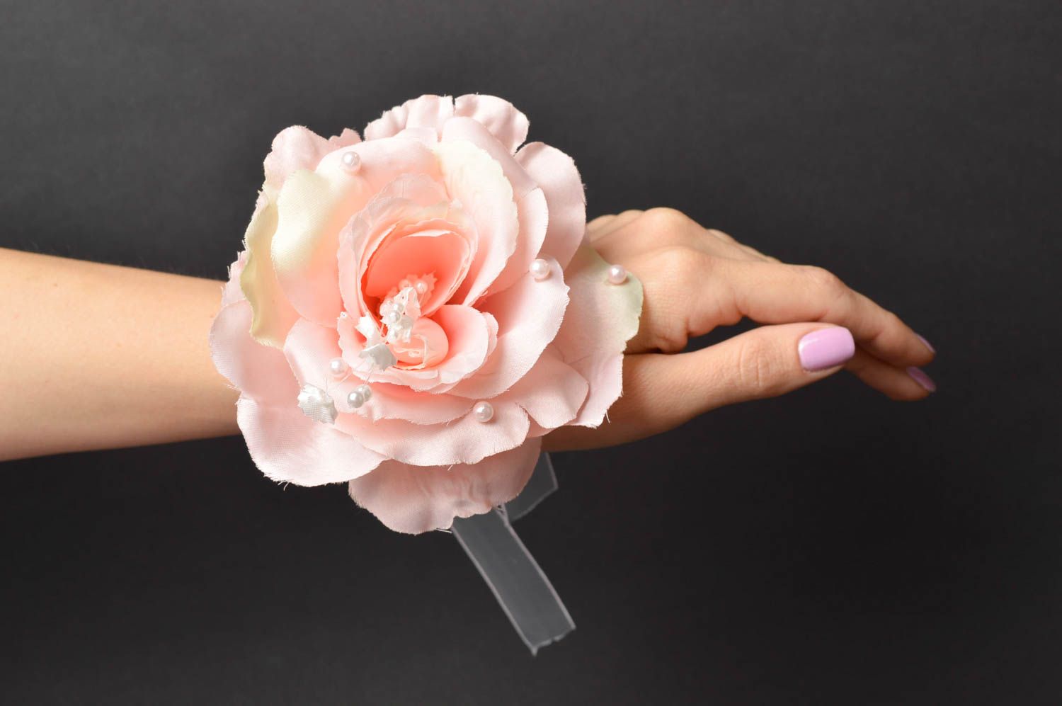 Ramillete de flores artesanal accesorio para boda elegante regalo original foto 5