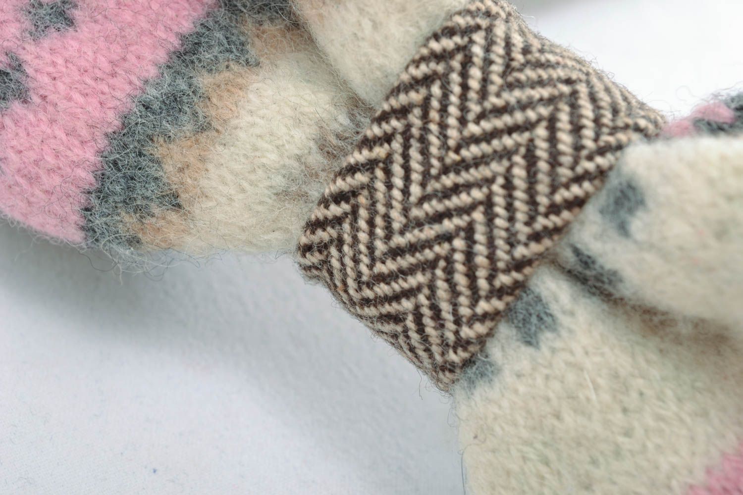 Pajarita de lana con abroche Winter foto 2