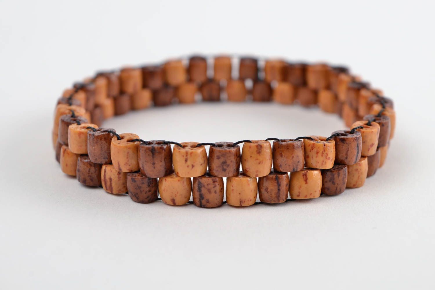 Handmade bracelet wooden jewelry bead bracelet designer accessories gift ideas photo 1