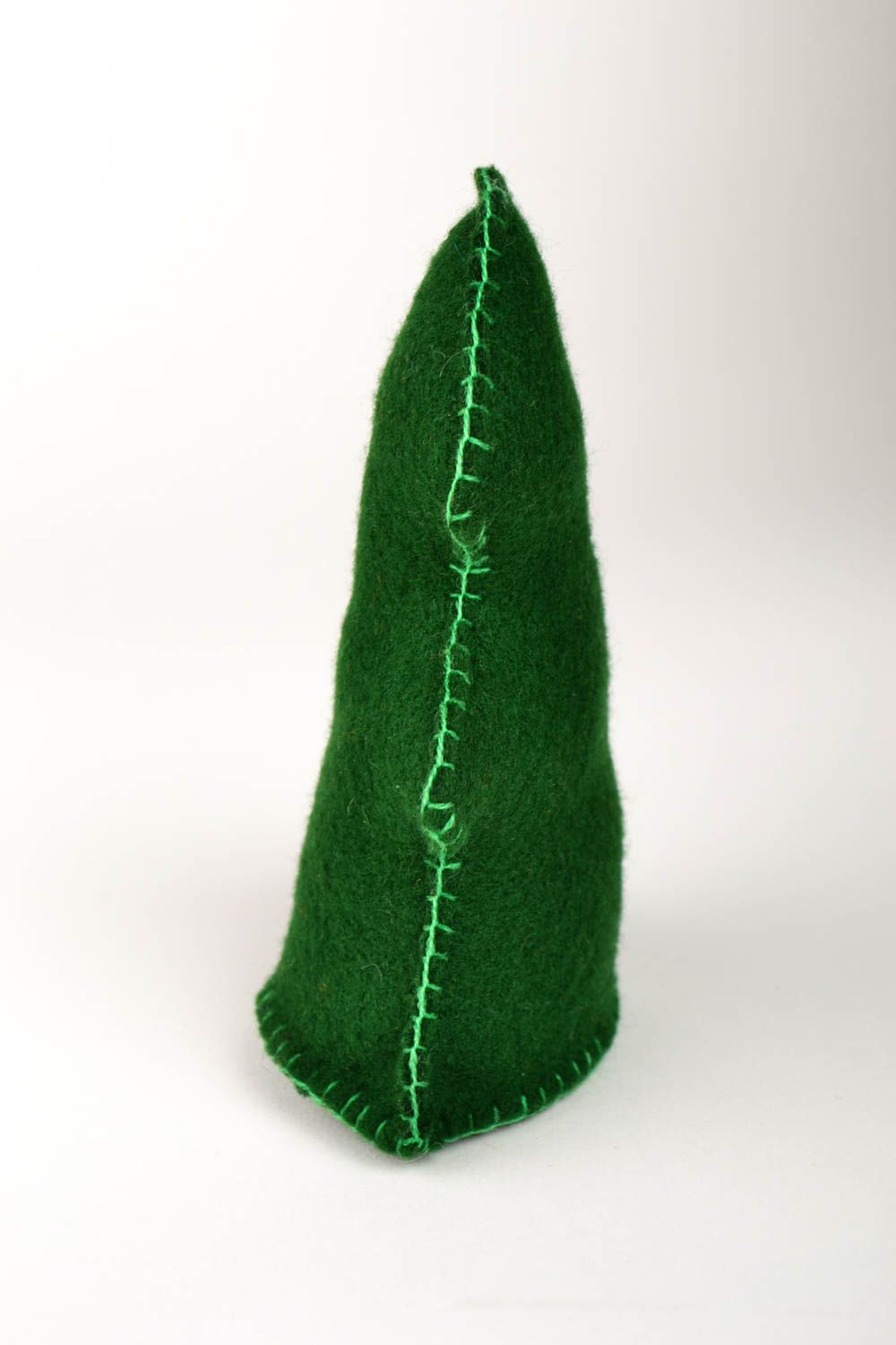 Игрушка ручной работы зеленая елка фетровая игрушка для детей декор для дома фото 2