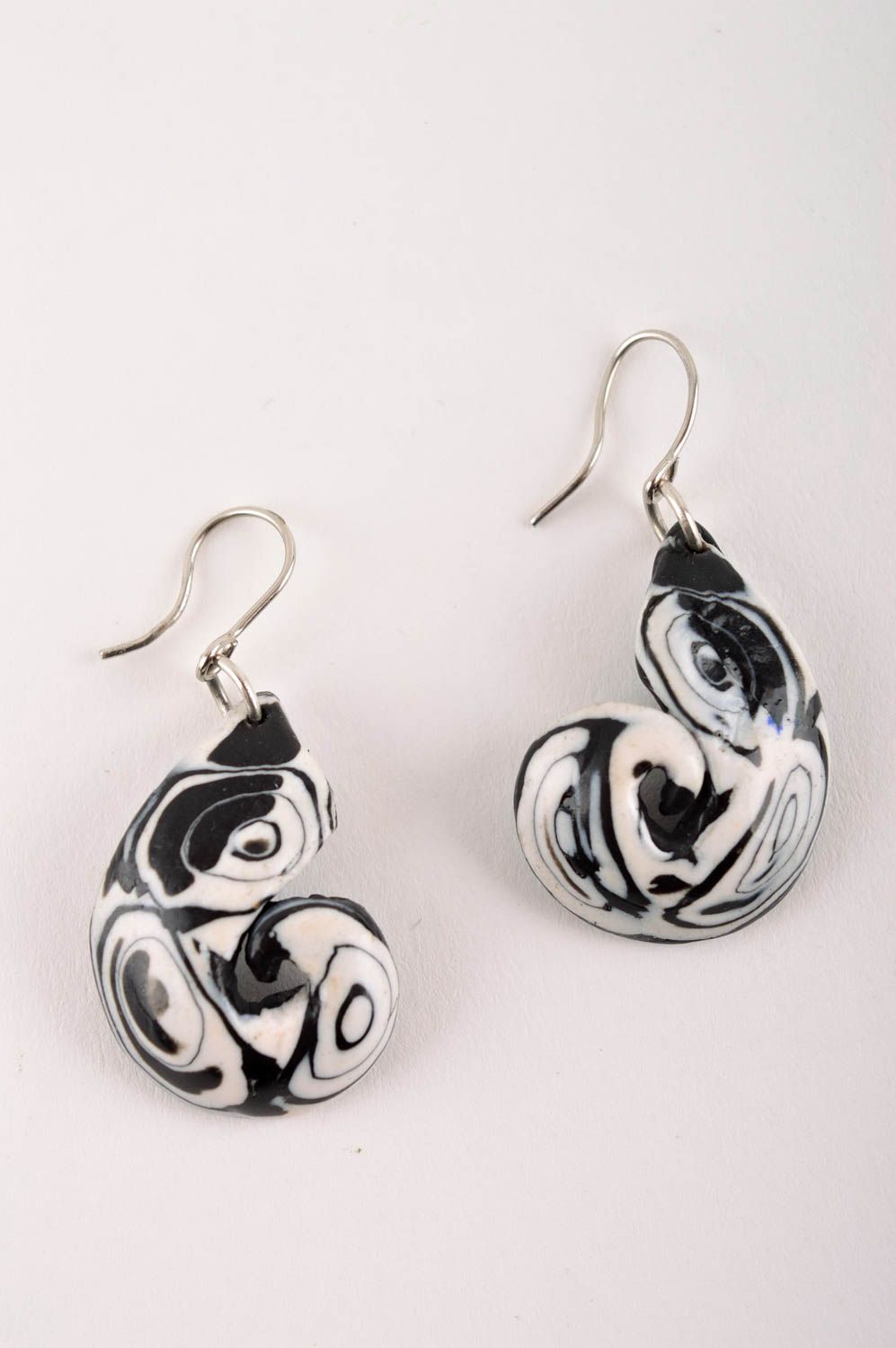 Stylish handmade plastic earrings homemade earrings design accessories for girls photo 3