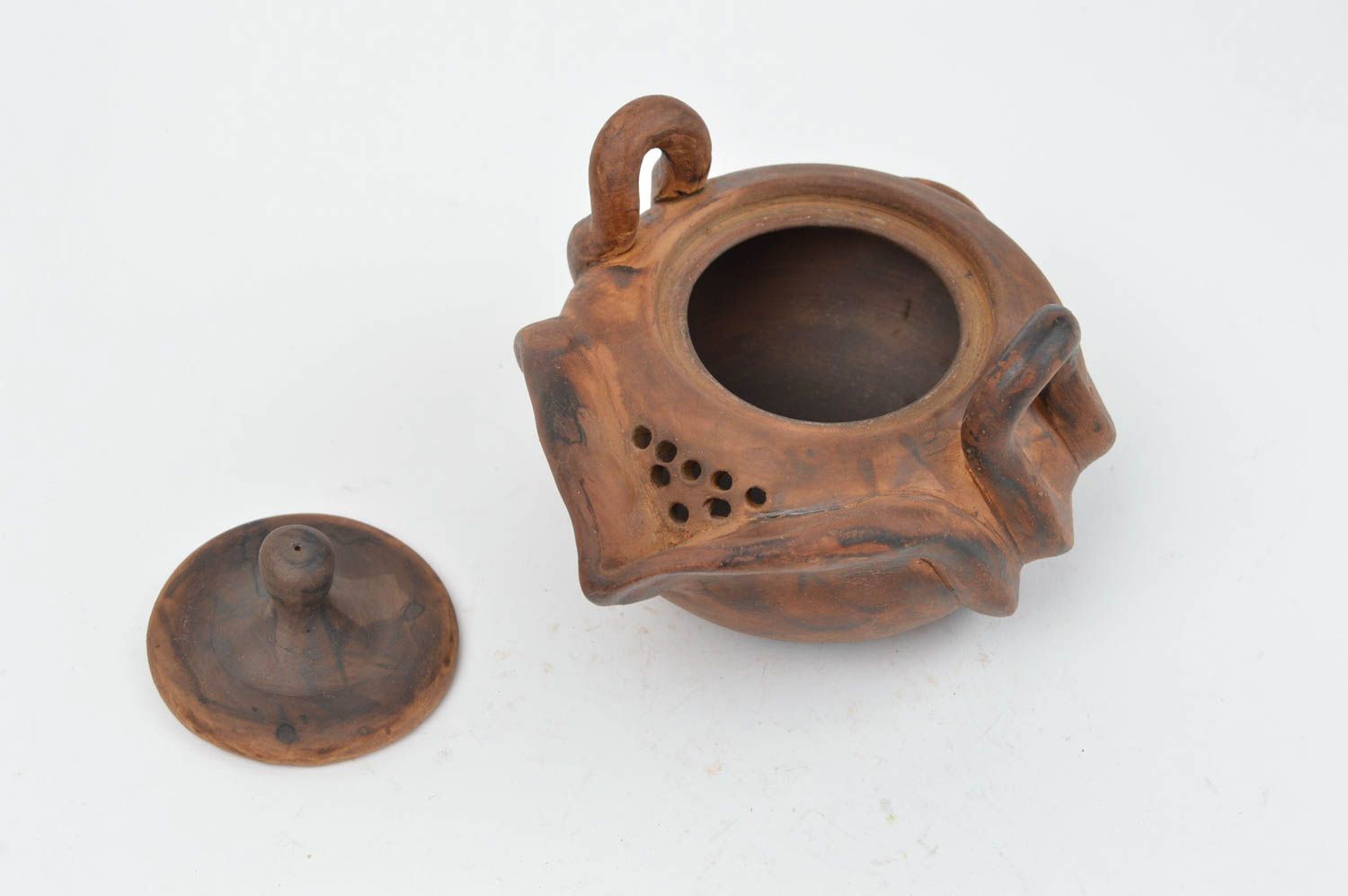Théière en céramique faite main insolite originale vaisselle de collection photo 3