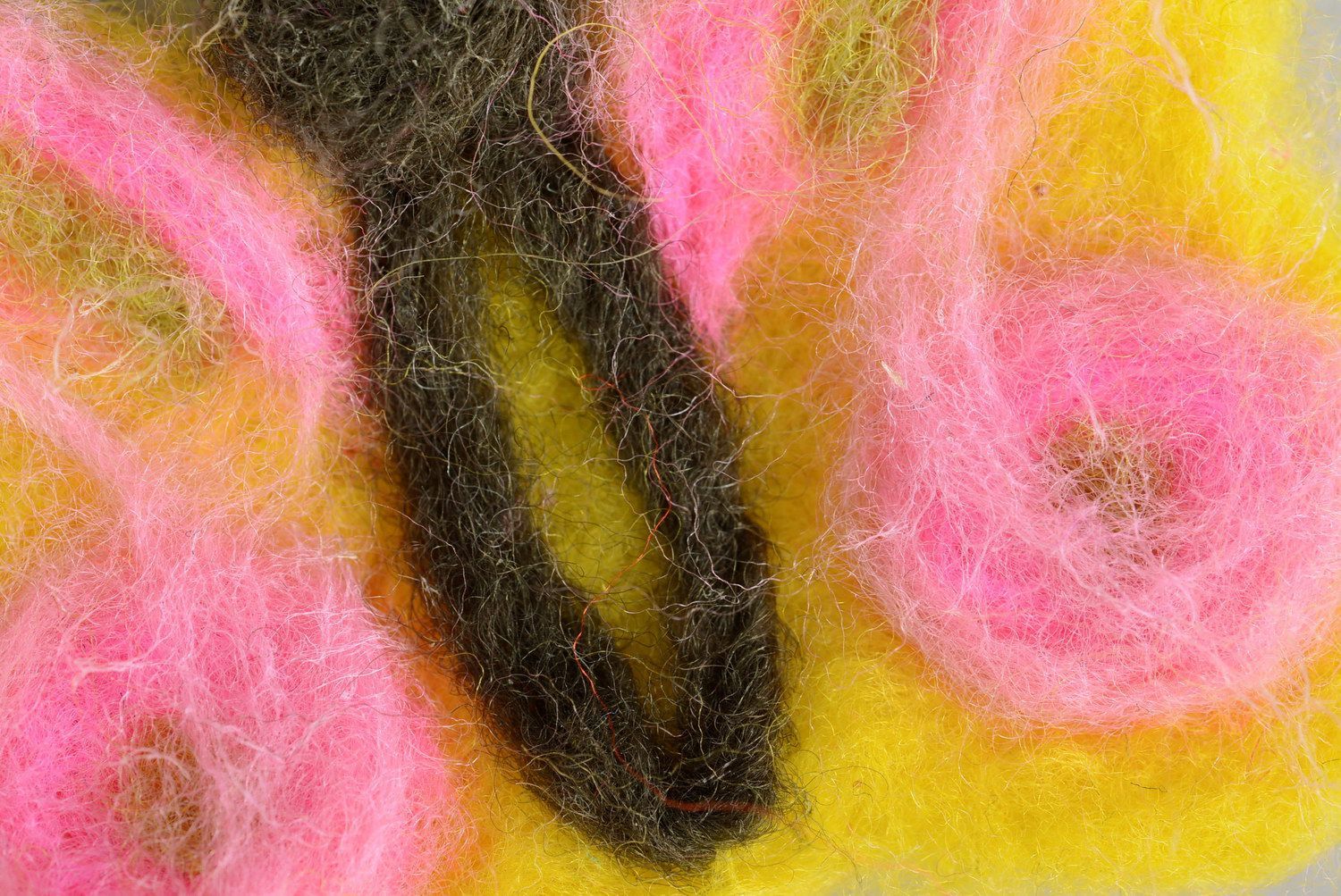 Broche de lana para niños Mariposa foto 2