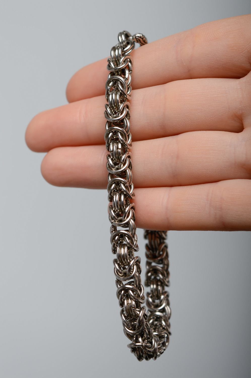 Handmade woven jewelry alloy bracelet photo 3