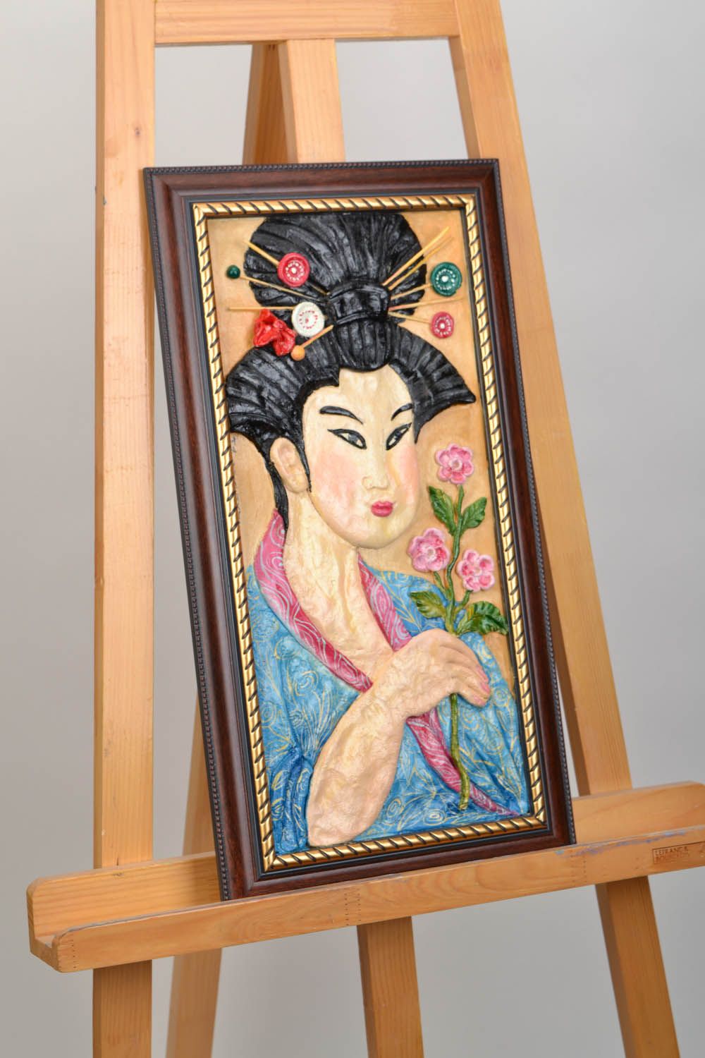 Panneau décoratif mural en pâte salée Japonaise photo 1
