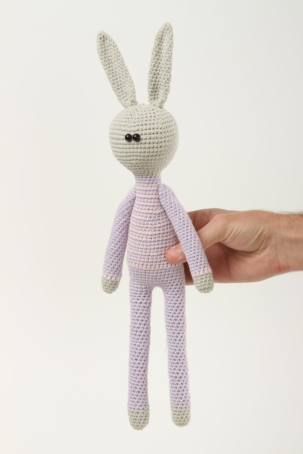 Handmade soft toy bunny toy design crocheted toy handmade soft toy toy for kids  photo 5