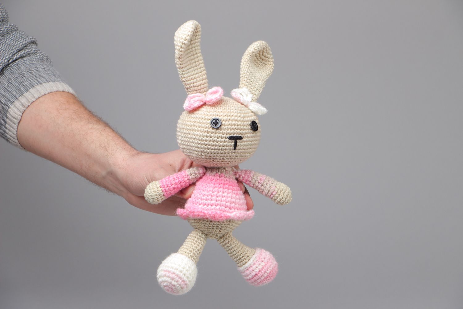 Soft crochet toy Hare photo 4