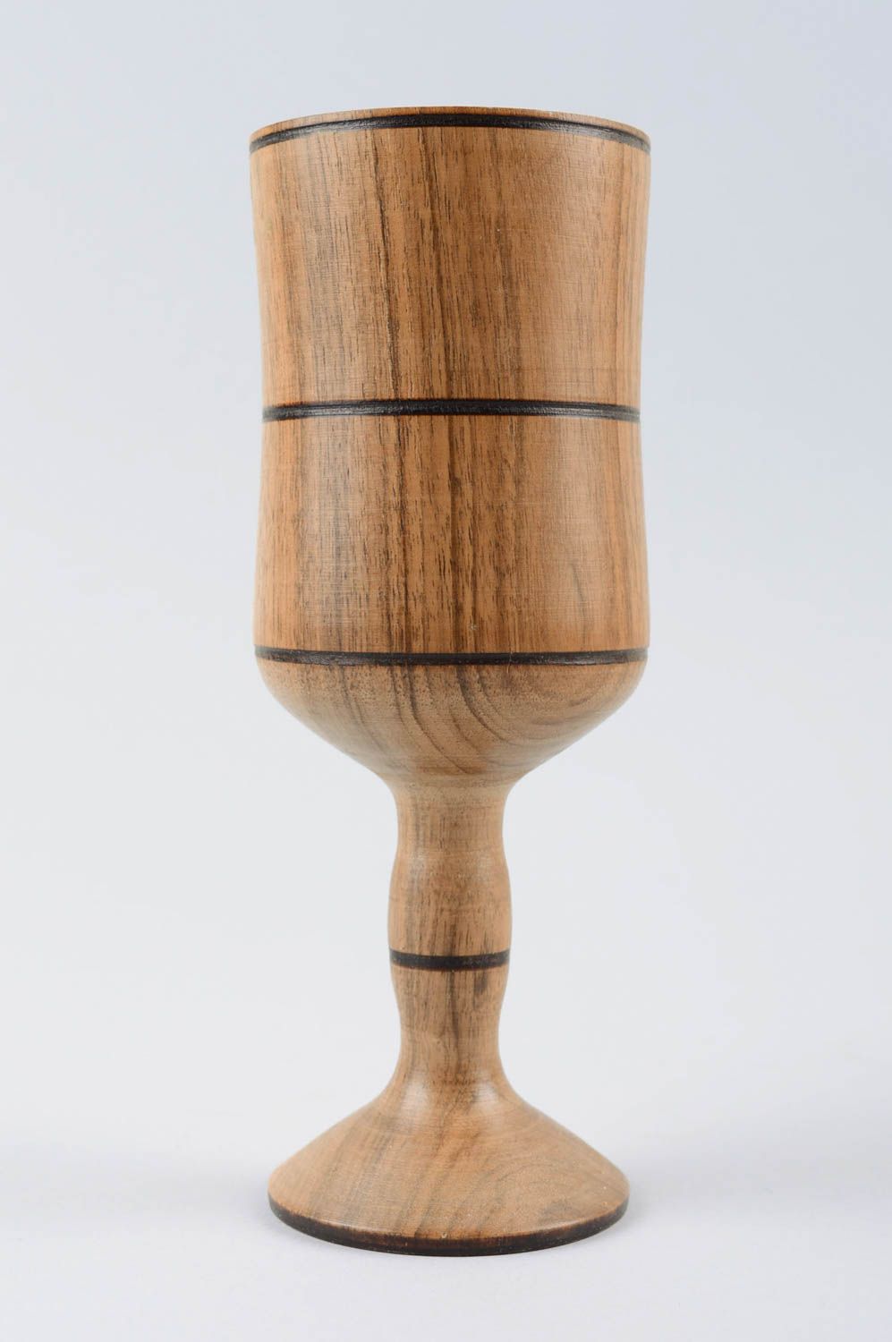 Деревянный бокал ручной работы декор для дома деревянная посуда объемом 180 мл фото 3