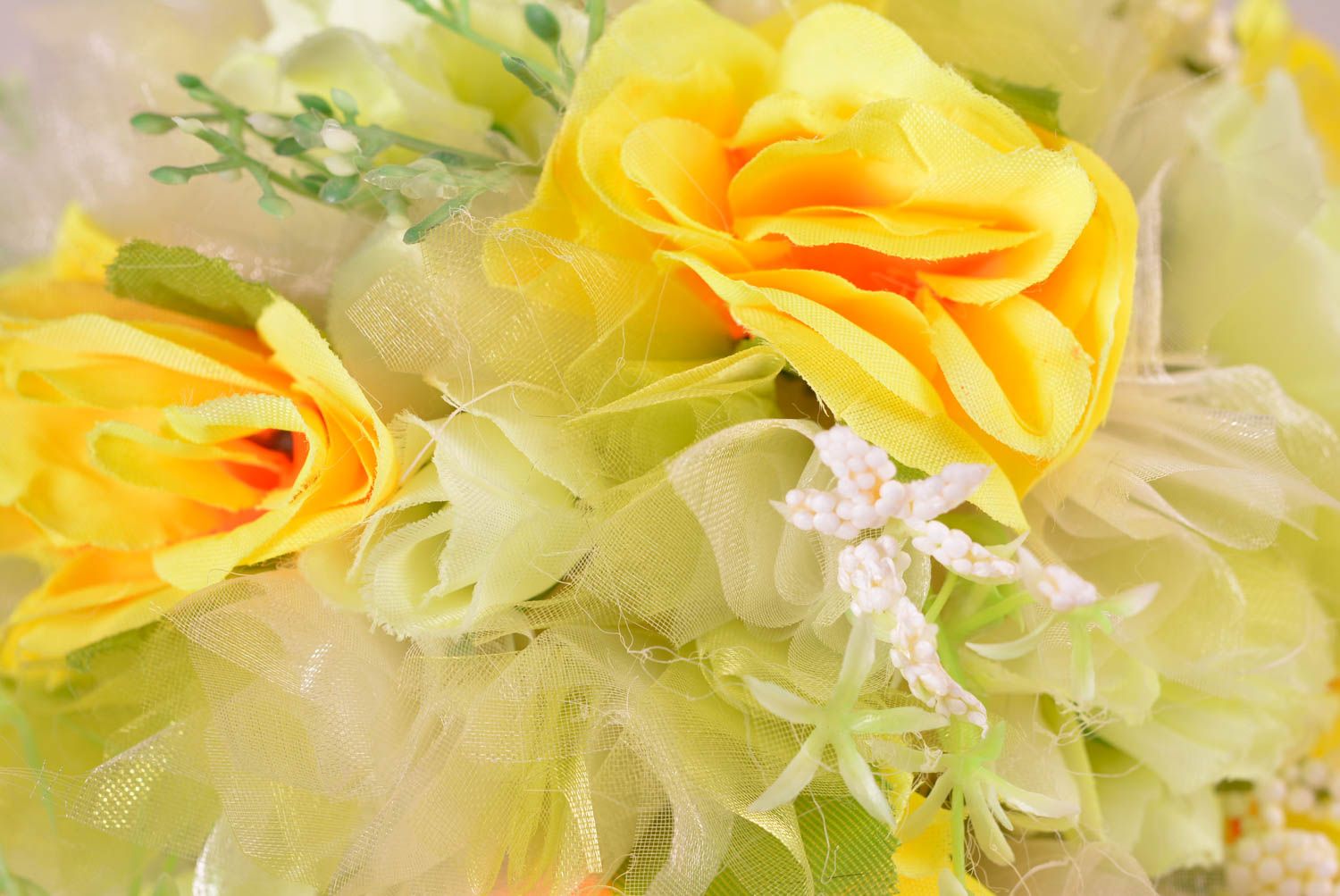 Topiaire artificiel Arbre du bonheur fait main avec fleurs Décoration maison photo 4
