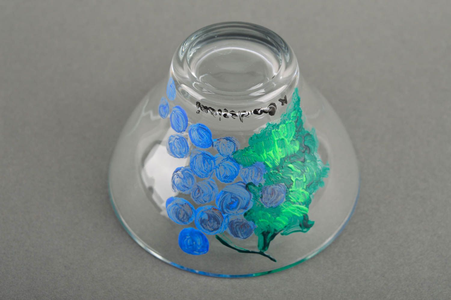 Geschirr Glas handmade Geschenk Idee Teller Glas Haus Dekor bunt originell schön foto 4