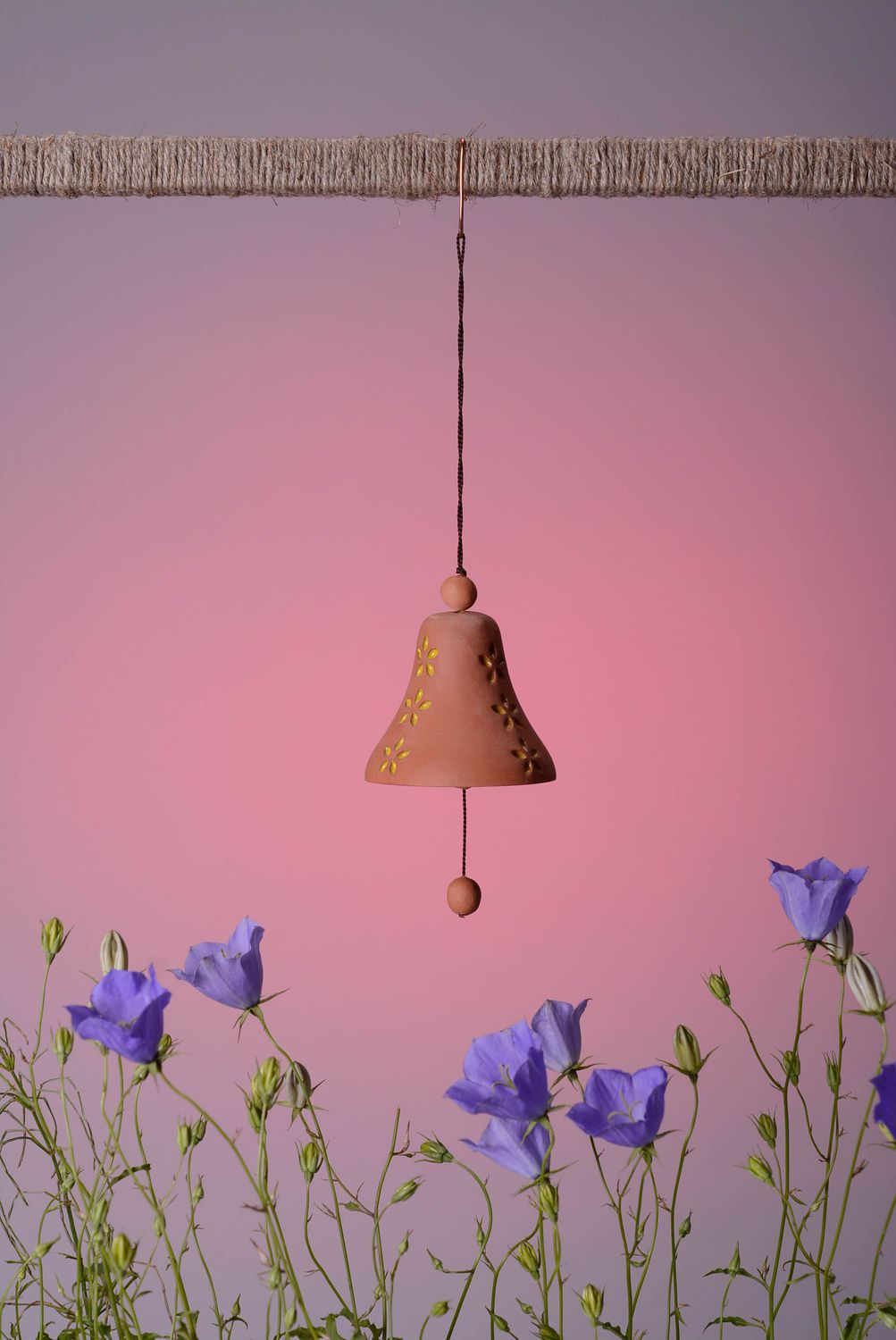Bell made from red clay photo 5
