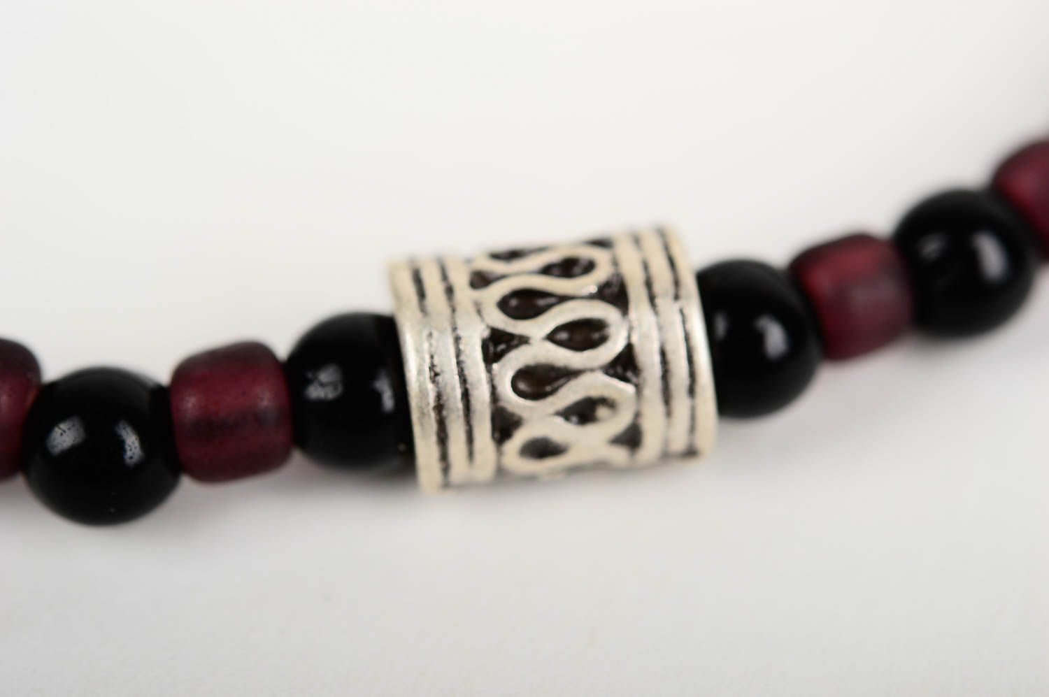 Unusual handmade wrist bracelet woven bead bracelet accessories for girls photo 4
