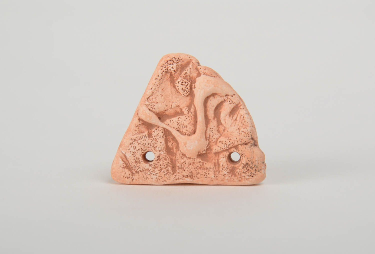 Beautiful handmade clay blank for DIY pendant making designer jewelry photo 2