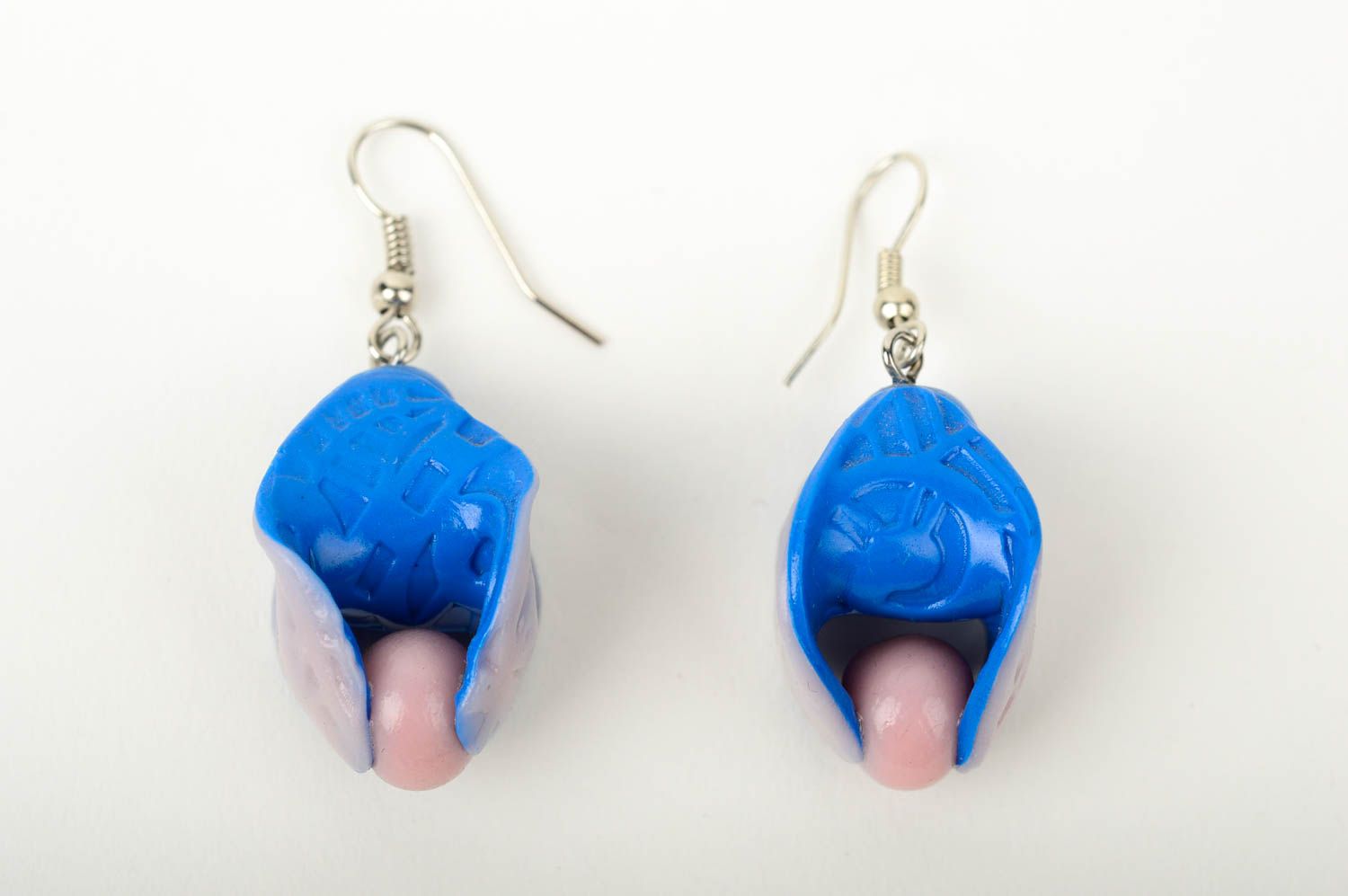 Handmade jewelry polymer clay dangling earrings cute earrings gifts for girls photo 1