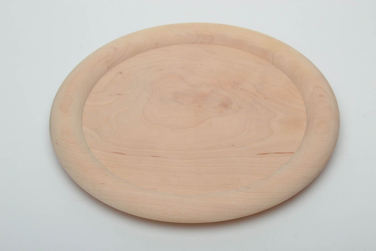 Alder wood blank plate photo 3