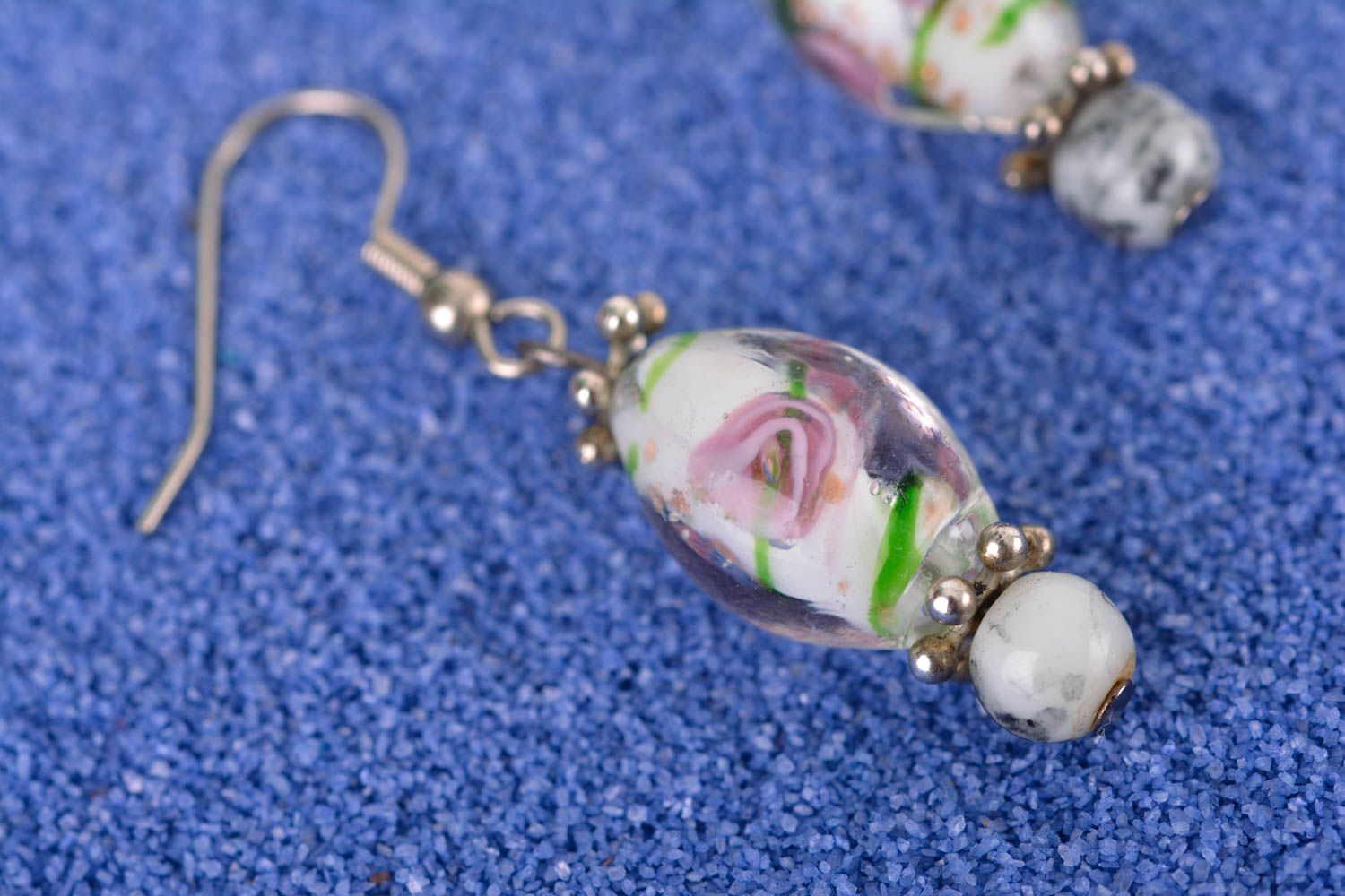 Handmade earrings glass earrings unusual accessory gift ideas glass jewelry photo 1