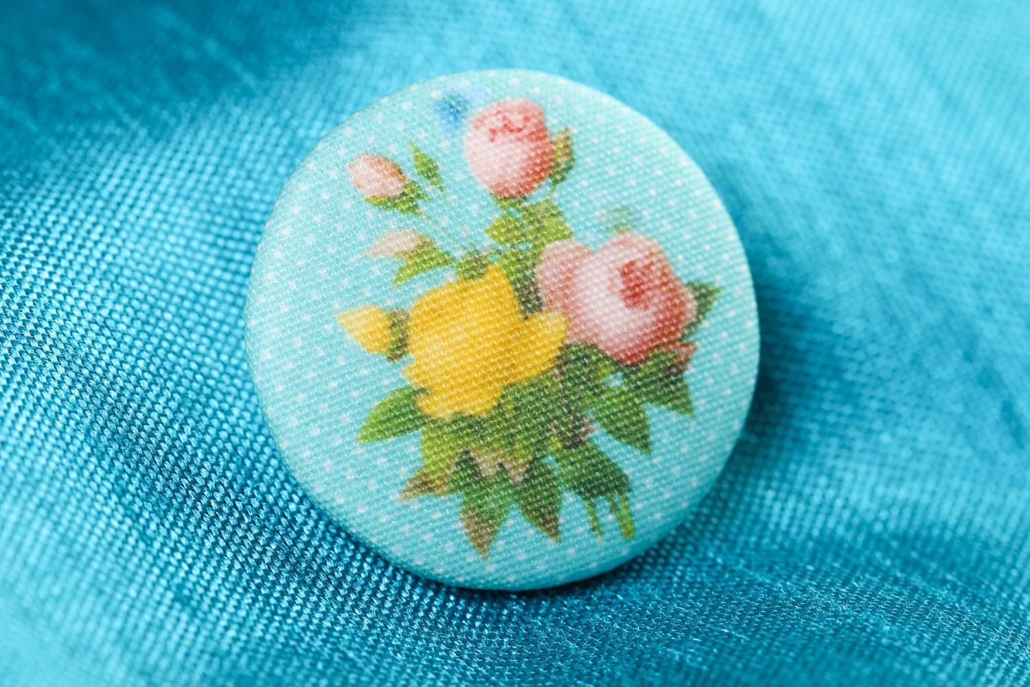 Handmade sewing elements designer plastic button unusual accessory for clothes photo 1