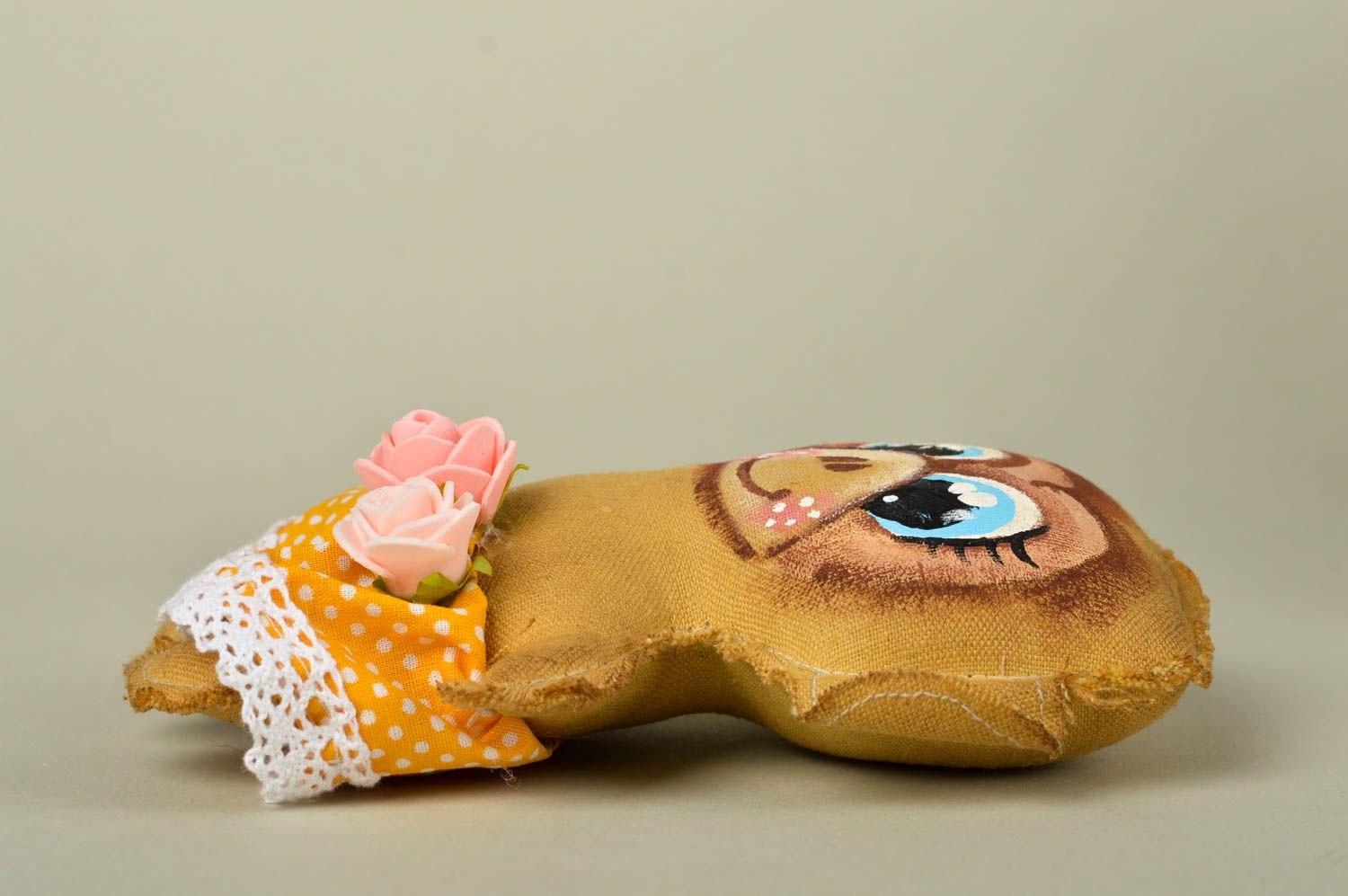 Мягкая игрушка ручной работы обезьянка декор для дома игрушка из ткани фото 3