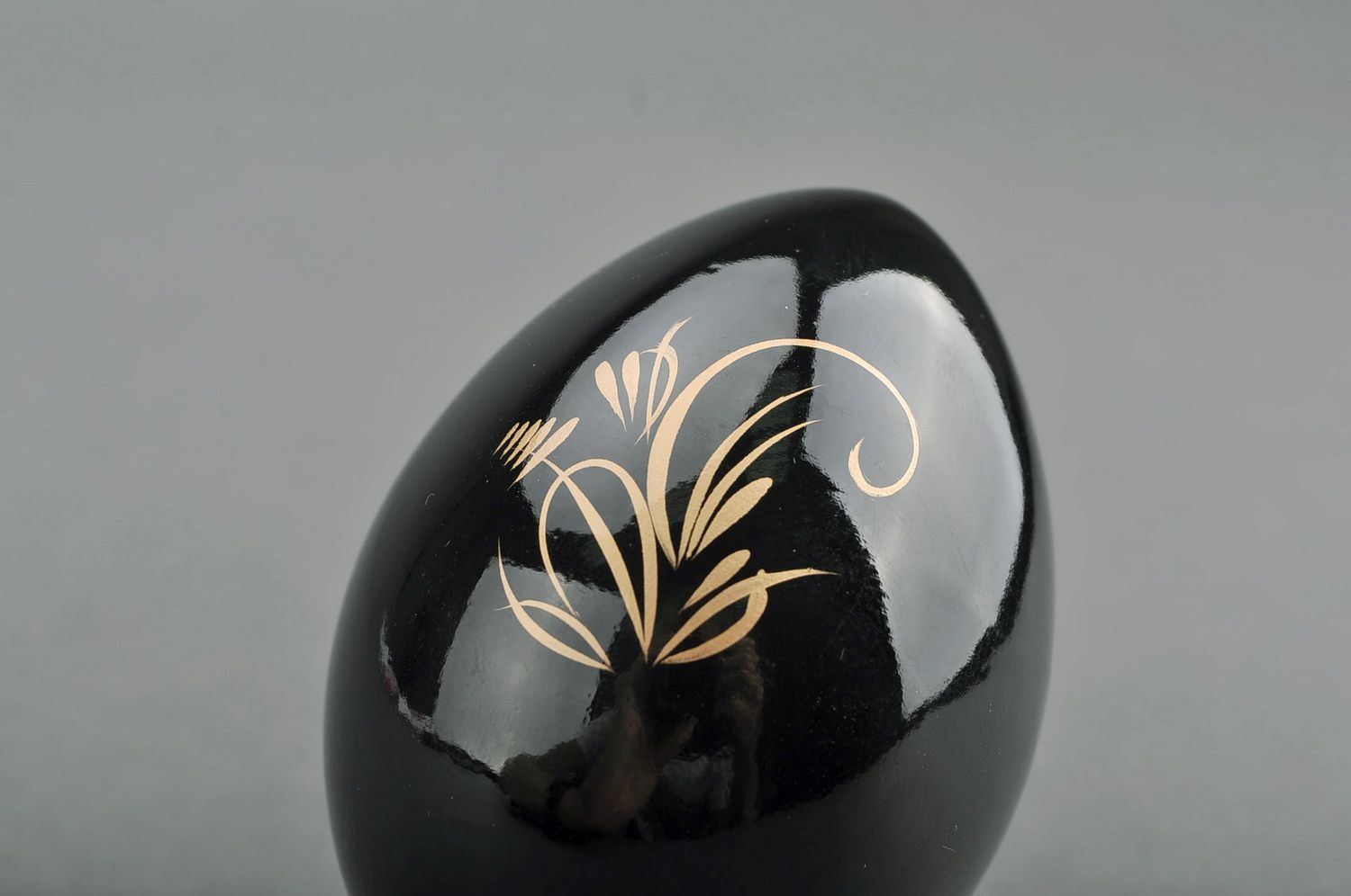Decorative egg with a holder Peony photo 3