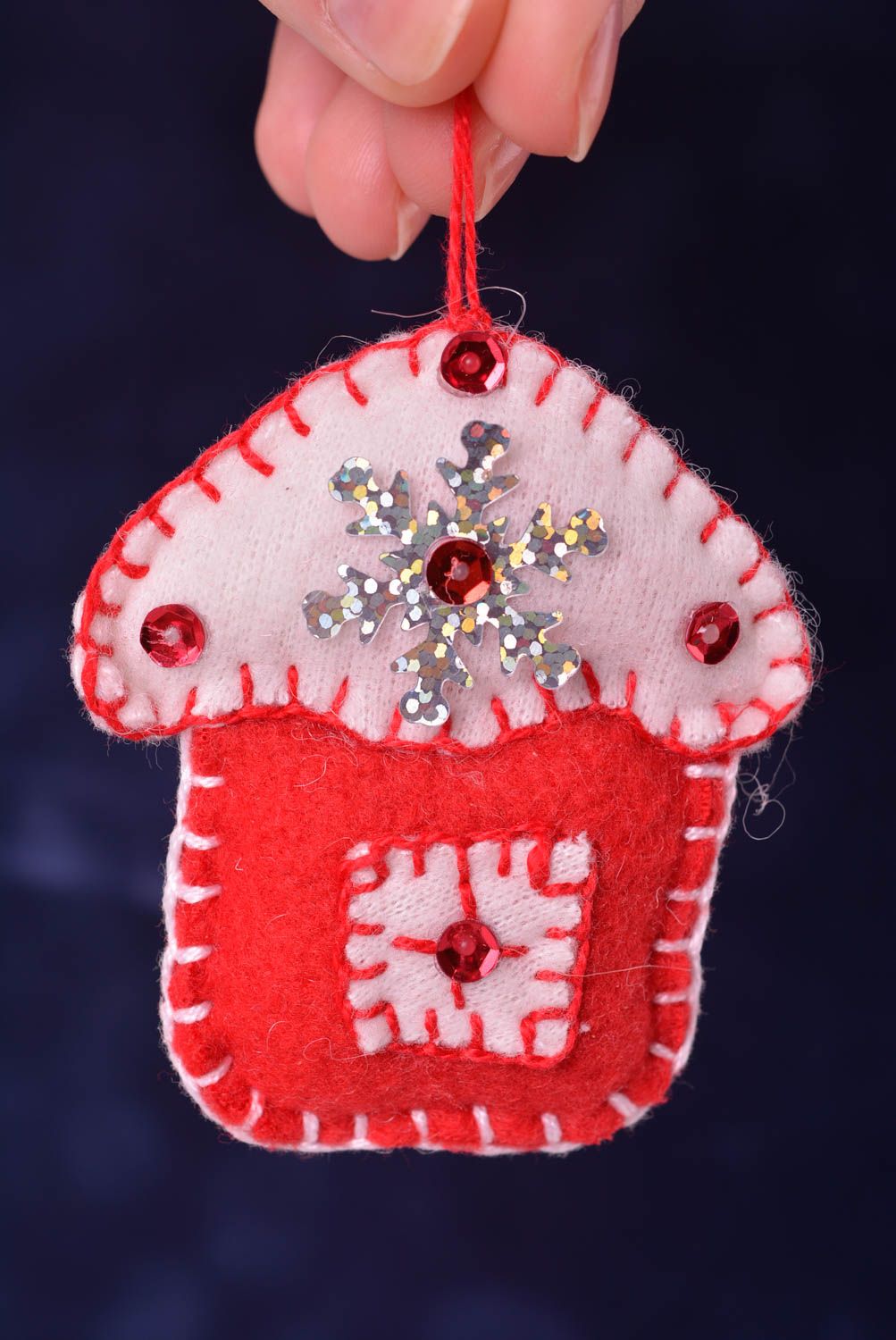 Colgante decorativo hecho a mano accesorio navideño decoración de paredes foto 2