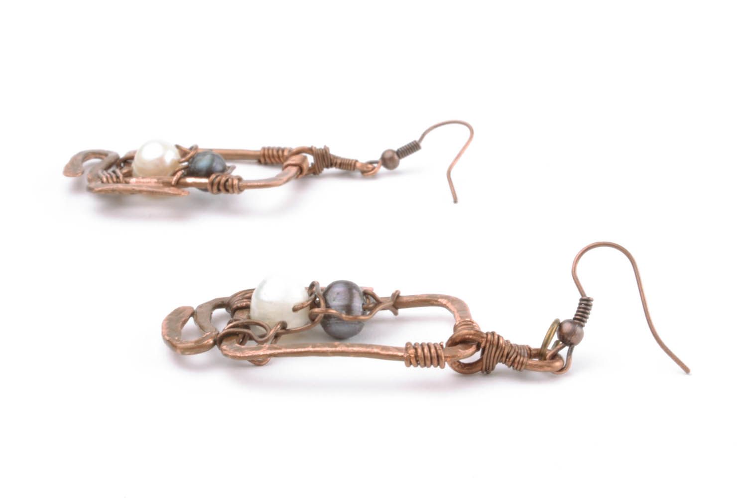 Copper earrings Overseas Dreams photo 3