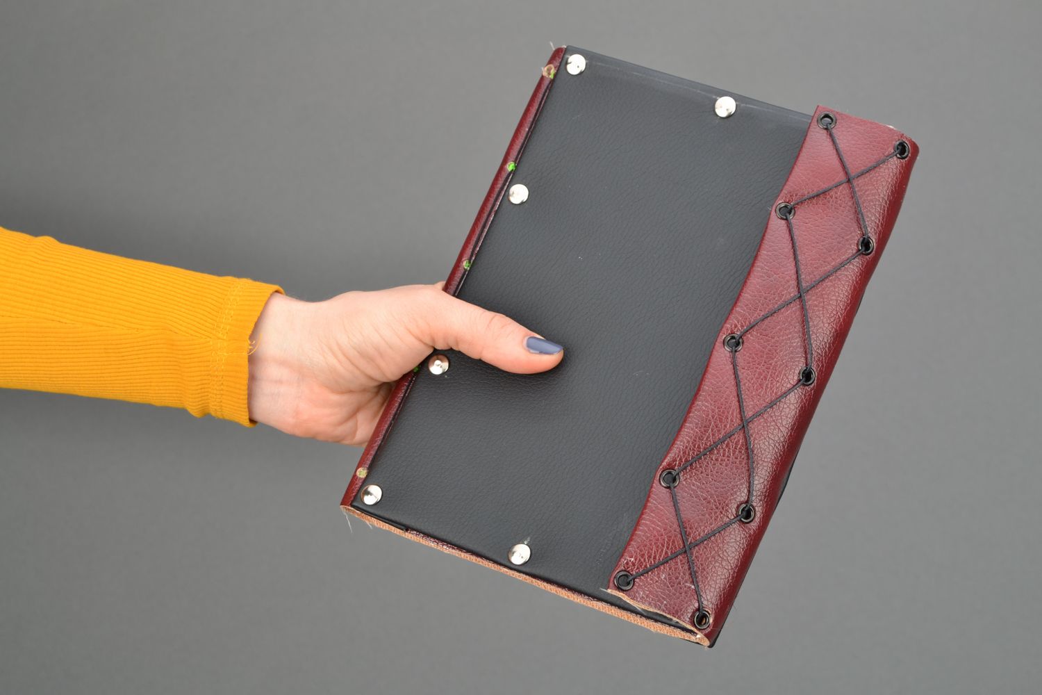 Notebook with artificial leather cover photo 1