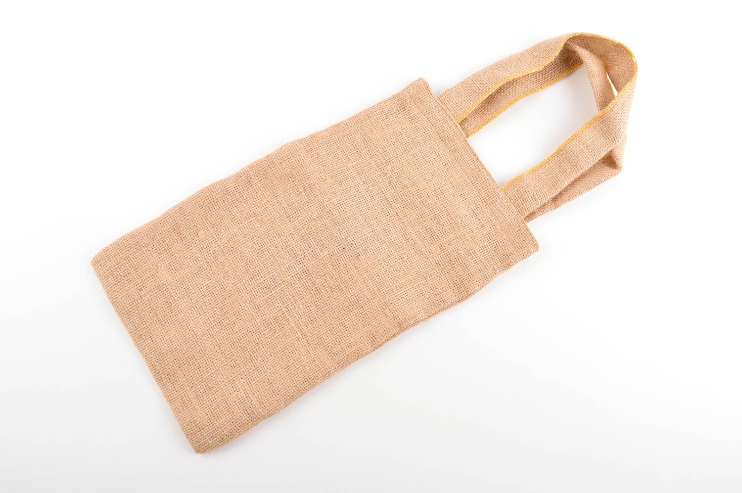 Сумка ручной работы сумка на плечо текстильная сумка из мешковины с росписью фото 2