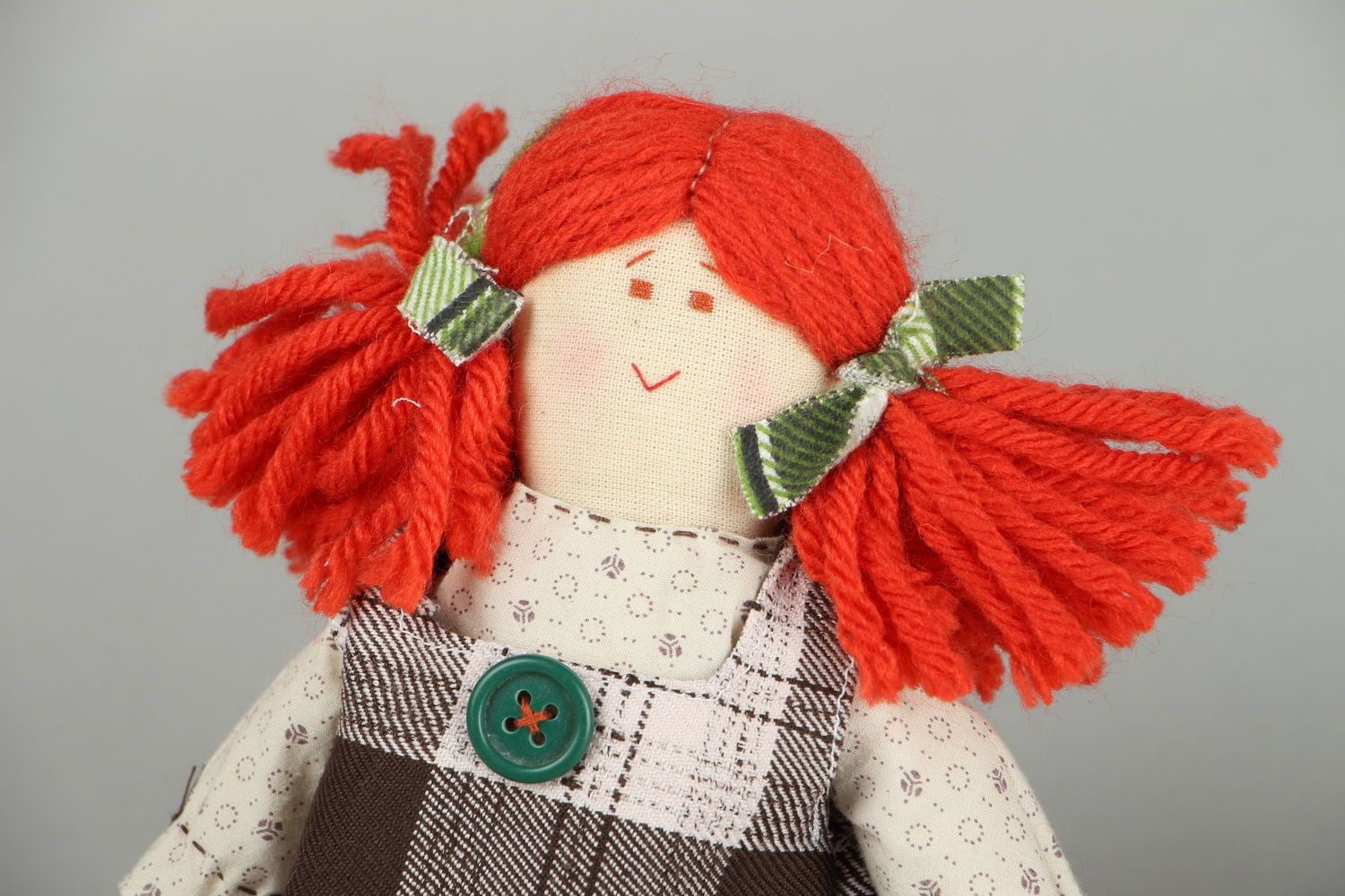 Кукла-примитив из ткани Энн фото 3