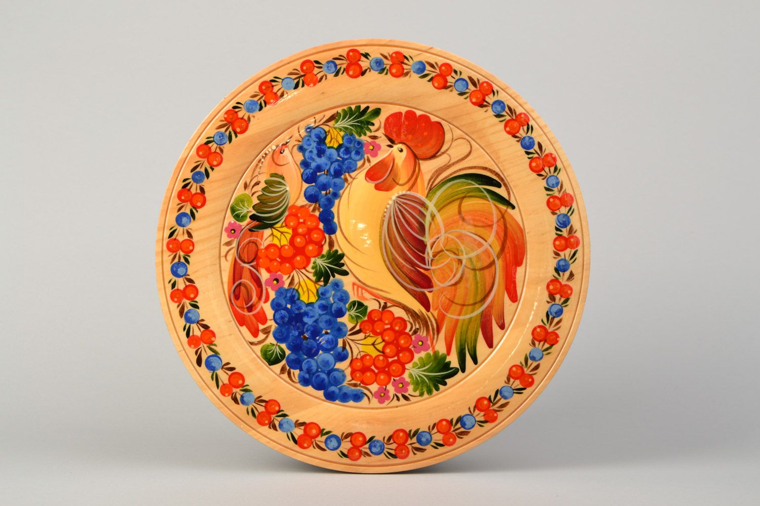 Handgemachter dekorativer Teller aus Holz für Wand oder Tisch Dekoration foto 4