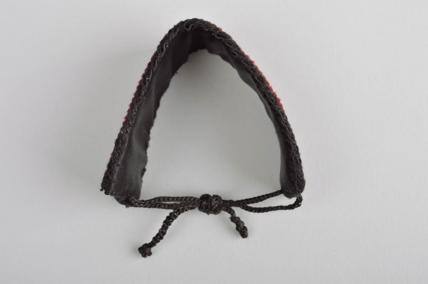 Bracelet textile Accessoire fait main large à motif brodé ethnique Cadeau femme photo 5