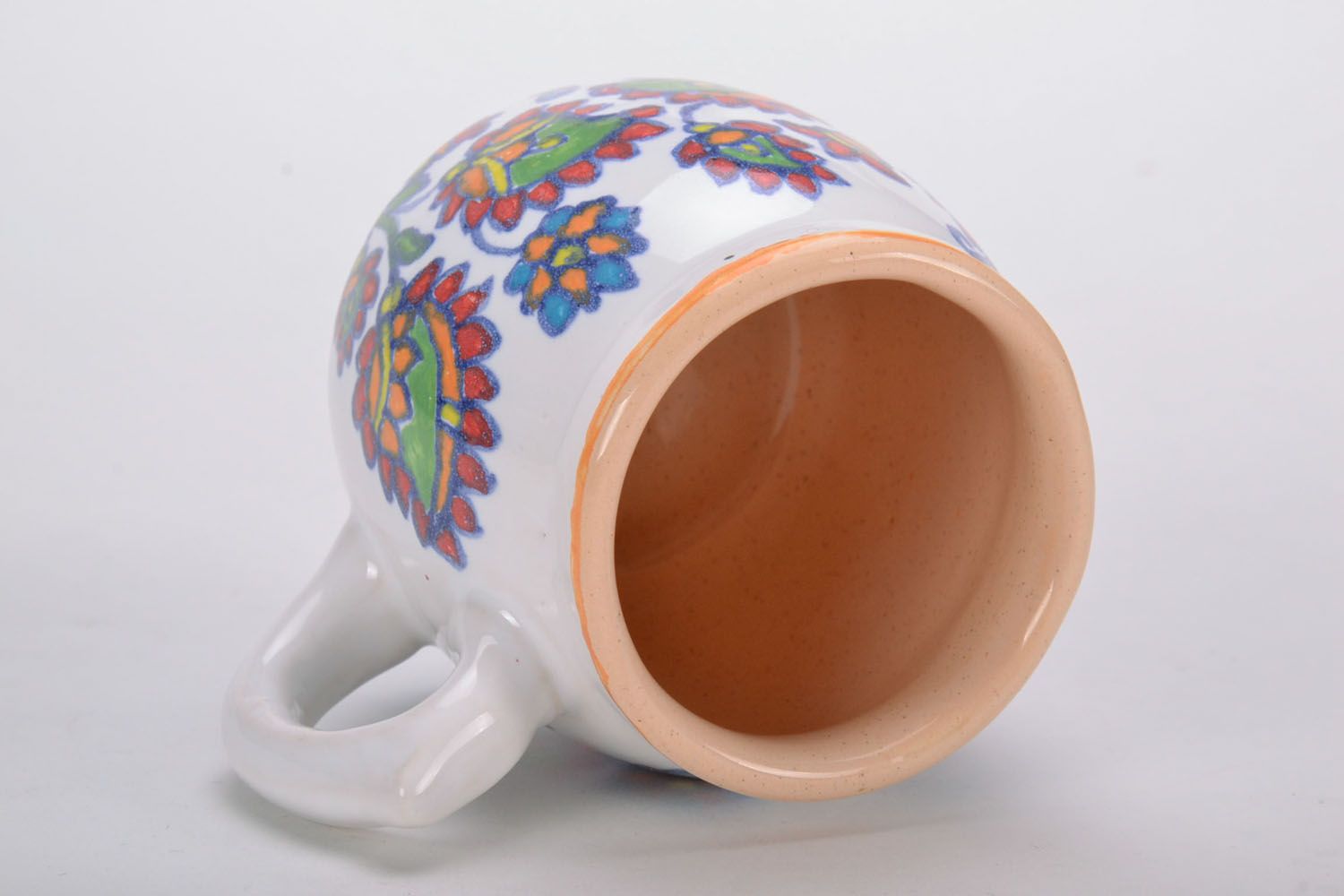 Mug painted with enamels photo 3