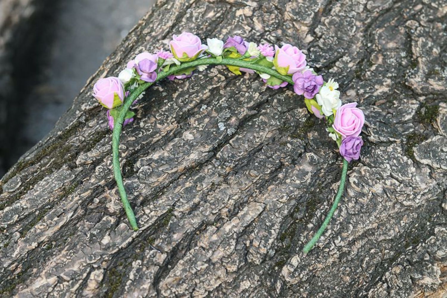 Coroa de flores lilac foto 3