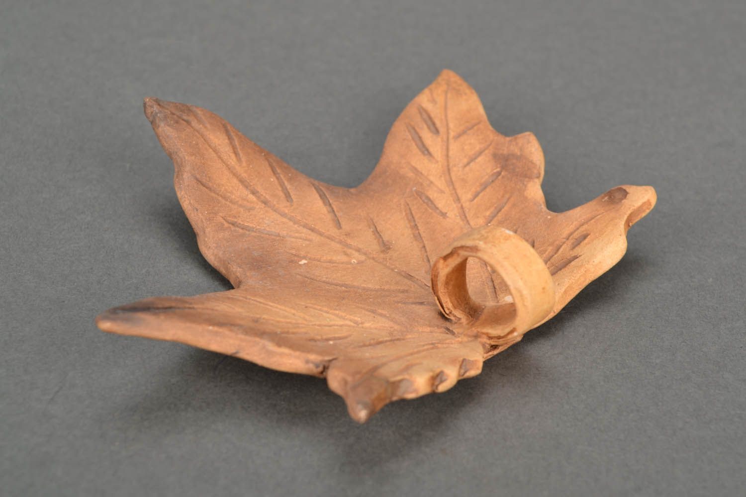 Ceramic candlestick Maple Leaf photo 3