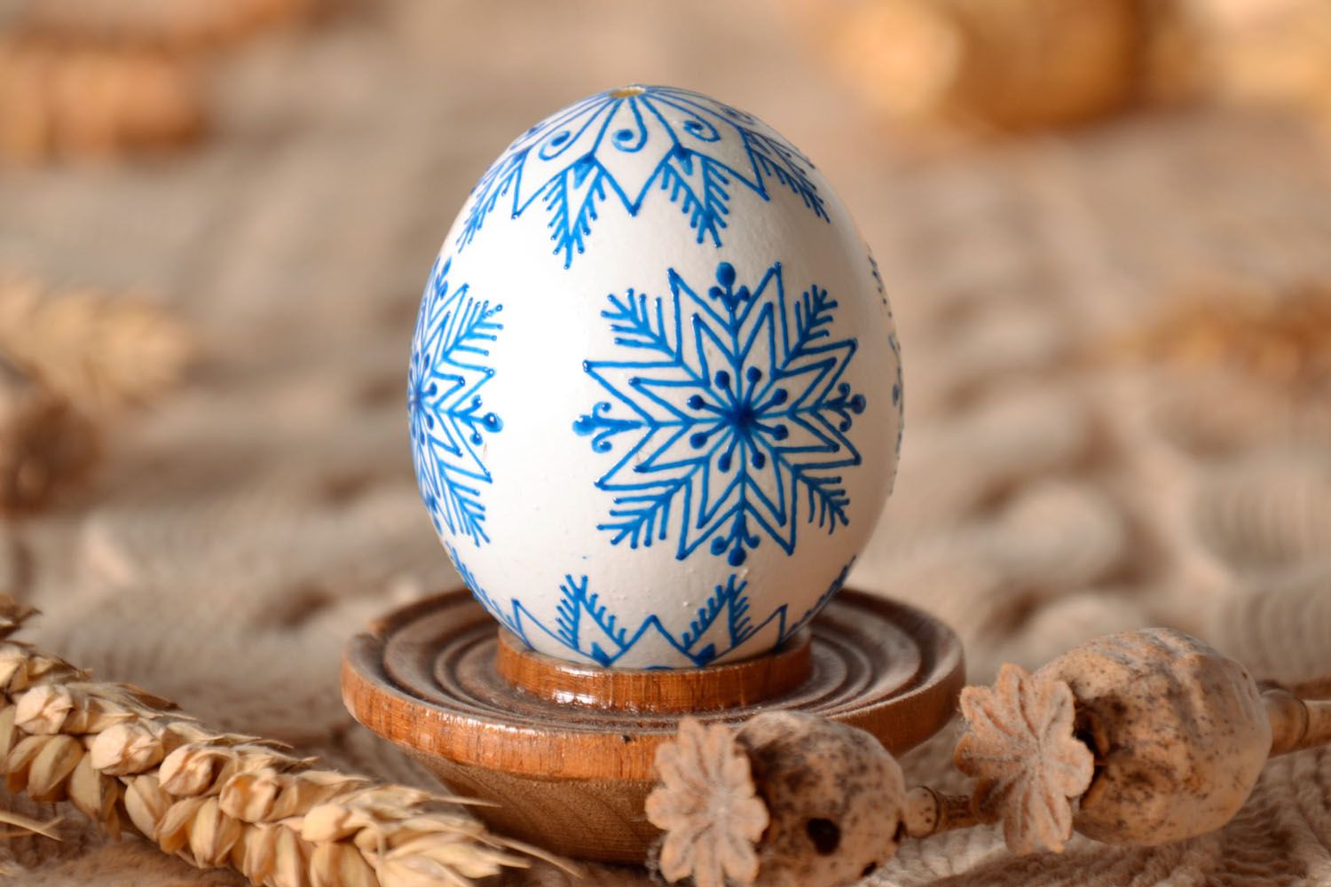 New Year painted egg photo 1