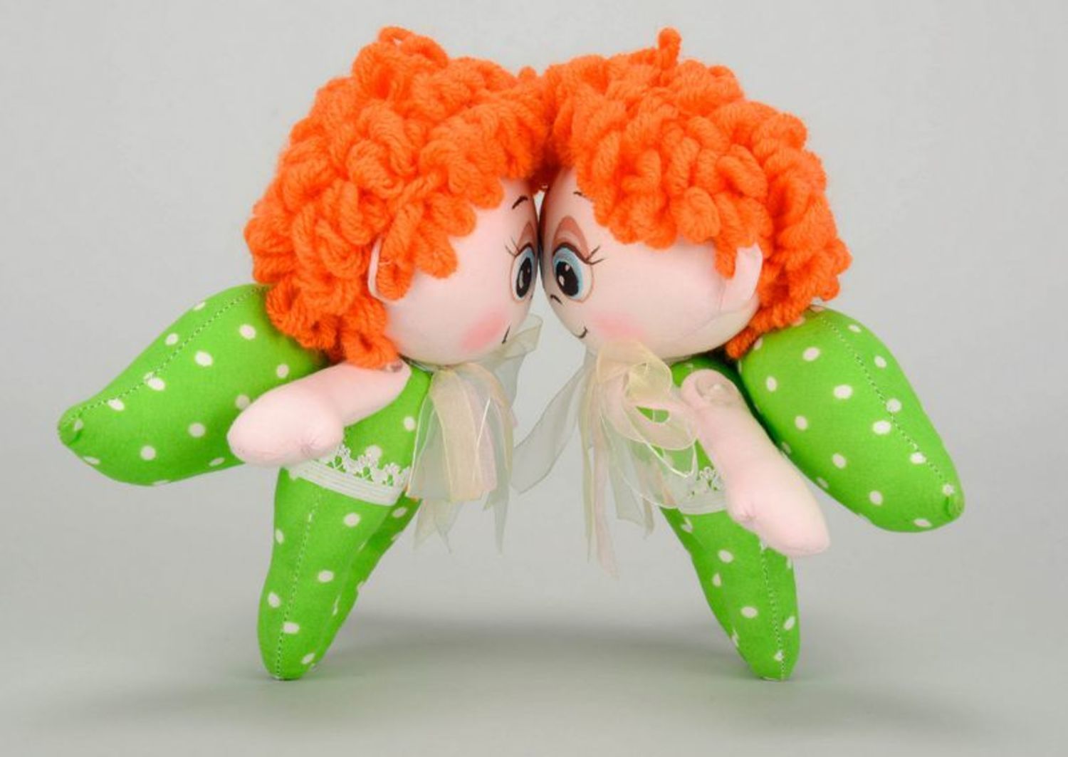 Soft toy Tilda doll Red-haired angels photo 2
